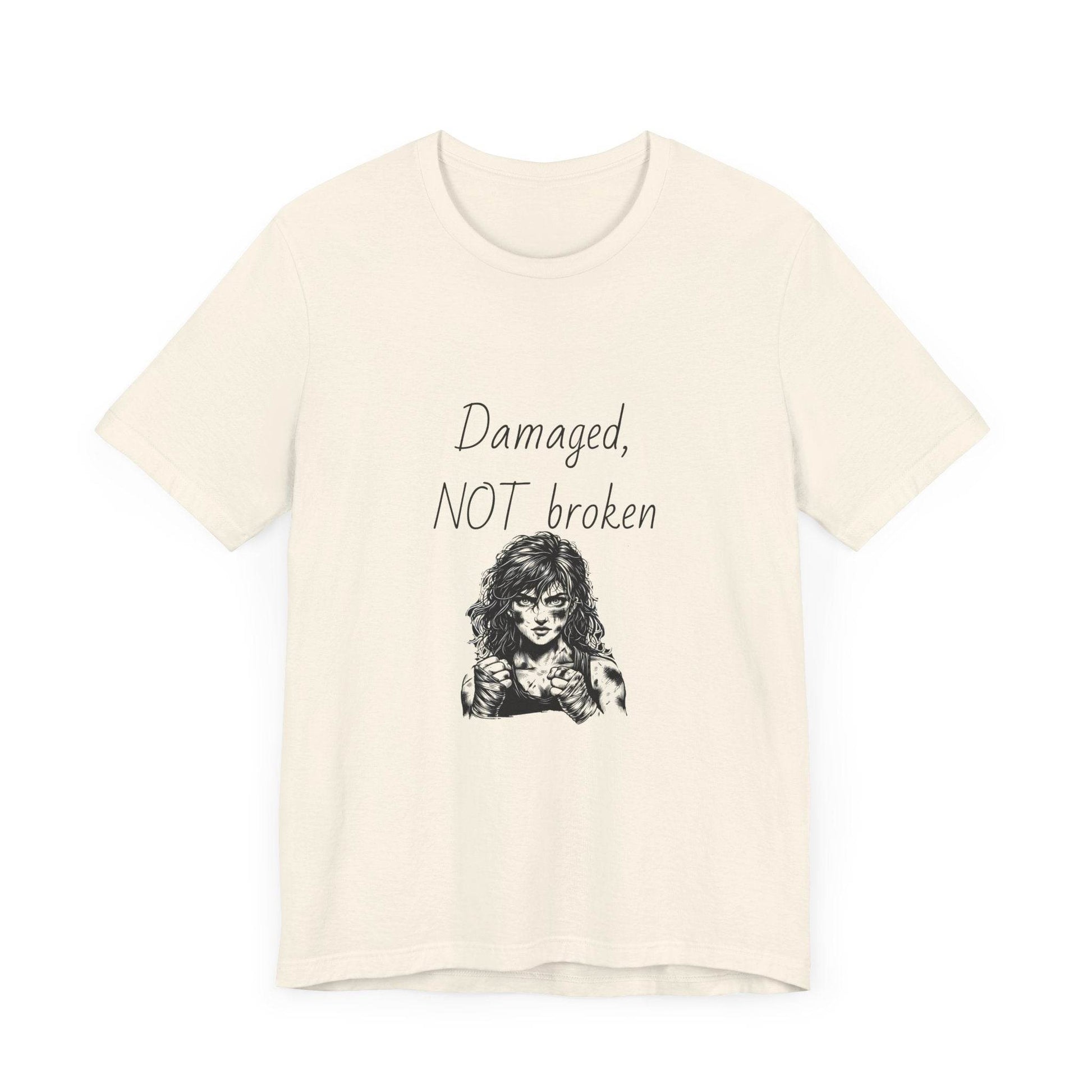 Fierce Survivor Unisex Short Sleeve Tee - Damaged, NOT broken - The Dreamer's Bookshop.
