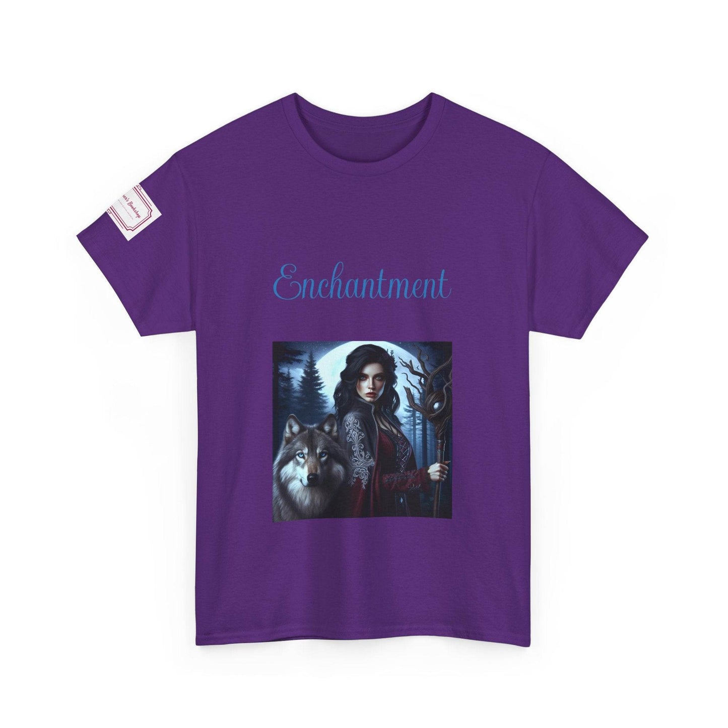 Enchanting Wolf Graphic Unisex Heavy Cotton Tee - The Dreamer's Bookshop.