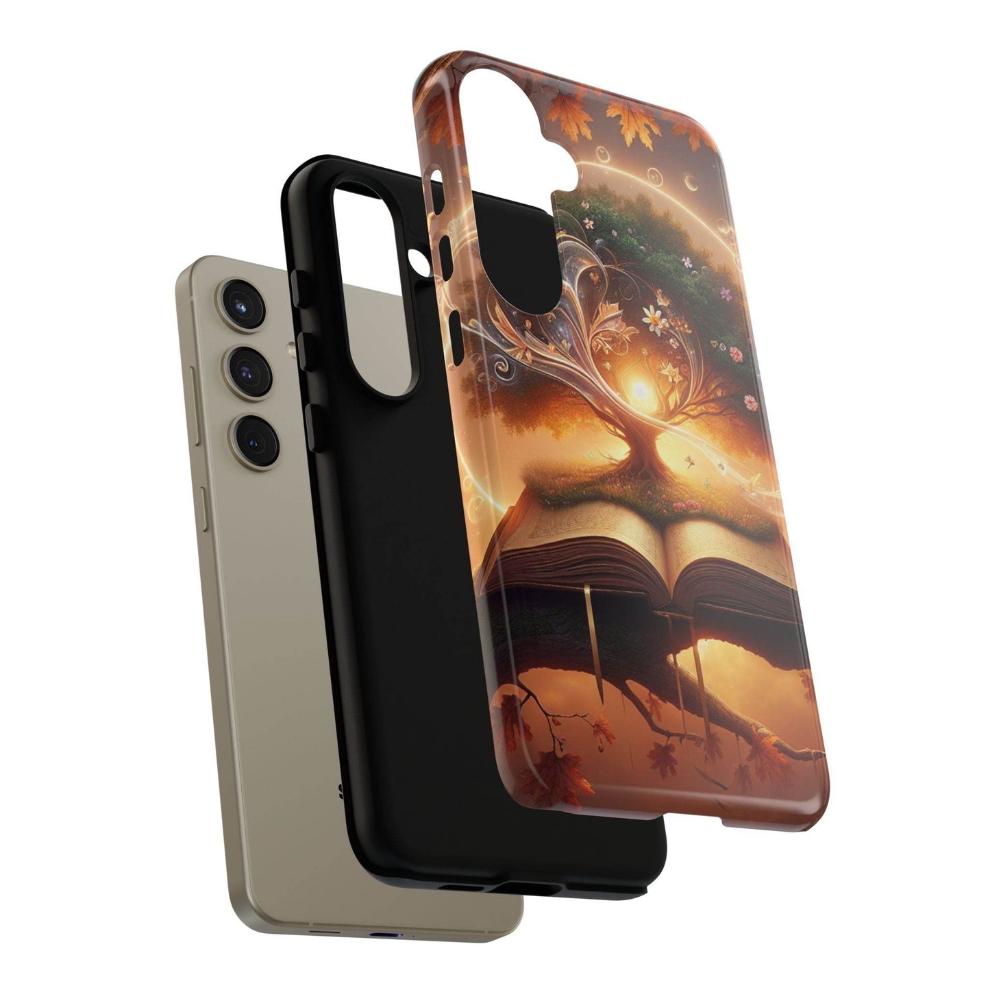 Nature-Inspired iPhone & Samsung Phone Case with Tree of Life Design - The Dreamer's Bookshop.