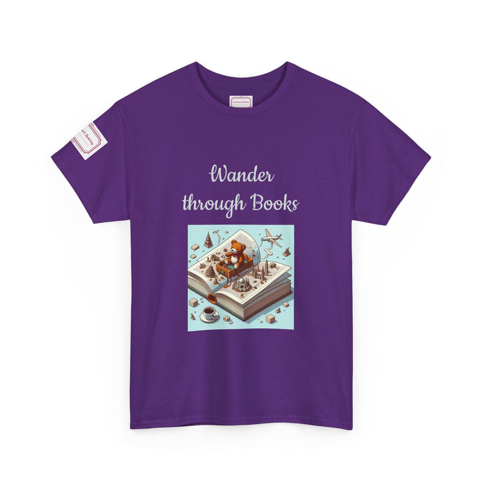 Wander - Unisex Heavy Cotton Tee - Perfect for Book Lovers - The Dreamer's Bookshop.