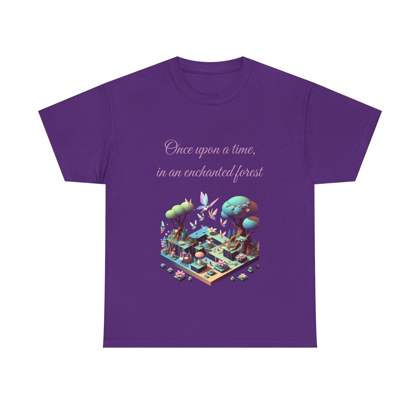 Book Lover's Unisex Heavy Cotton Tee - "Enchanted Forest" - The Dreamer's Bookshop.