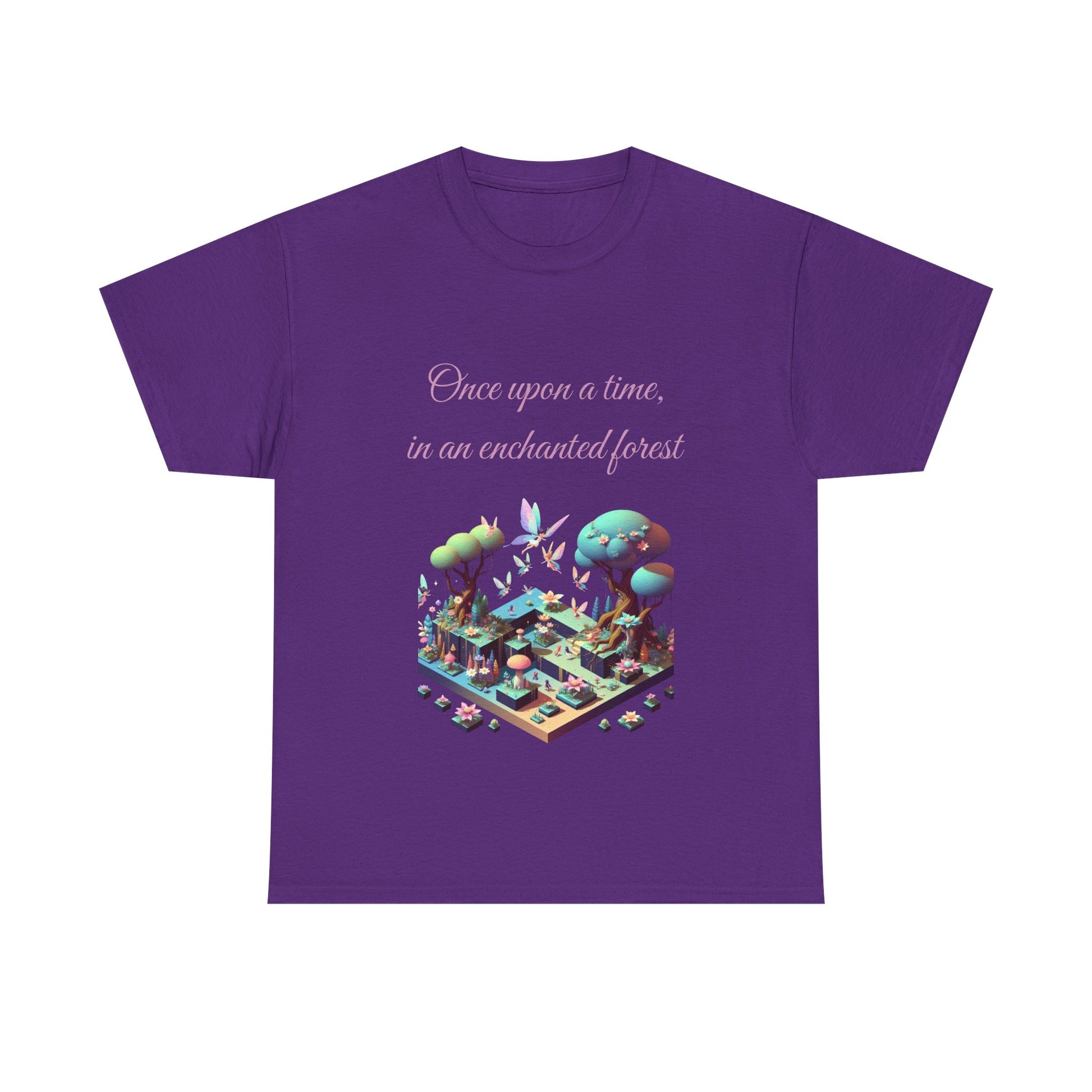 Book Lover's Unisex Heavy Cotton Tee - "Enchanted Forest" - The Dreamer's Bookshop.