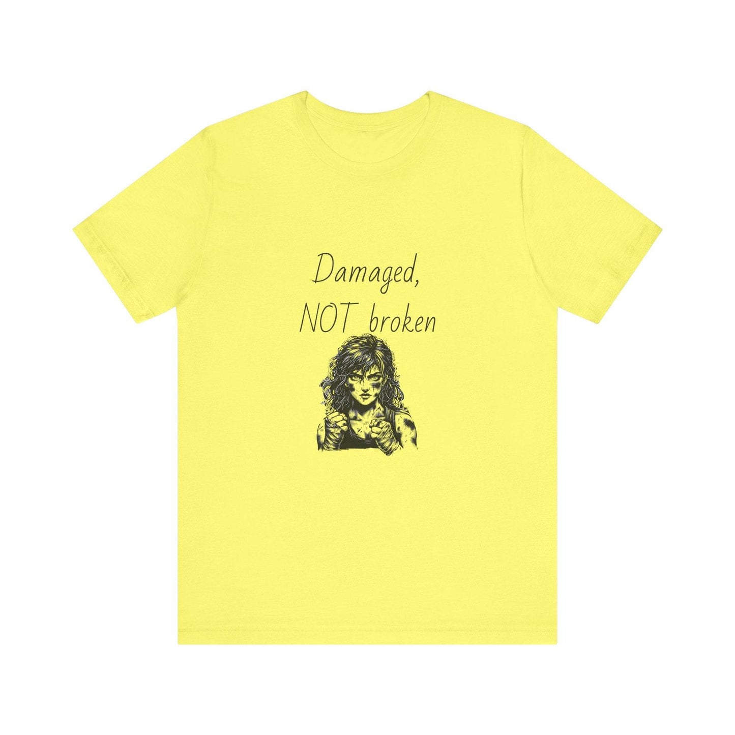 Fierce Survivor Unisex Short Sleeve Tee - Damaged, NOT broken - The Dreamer's Bookshop.