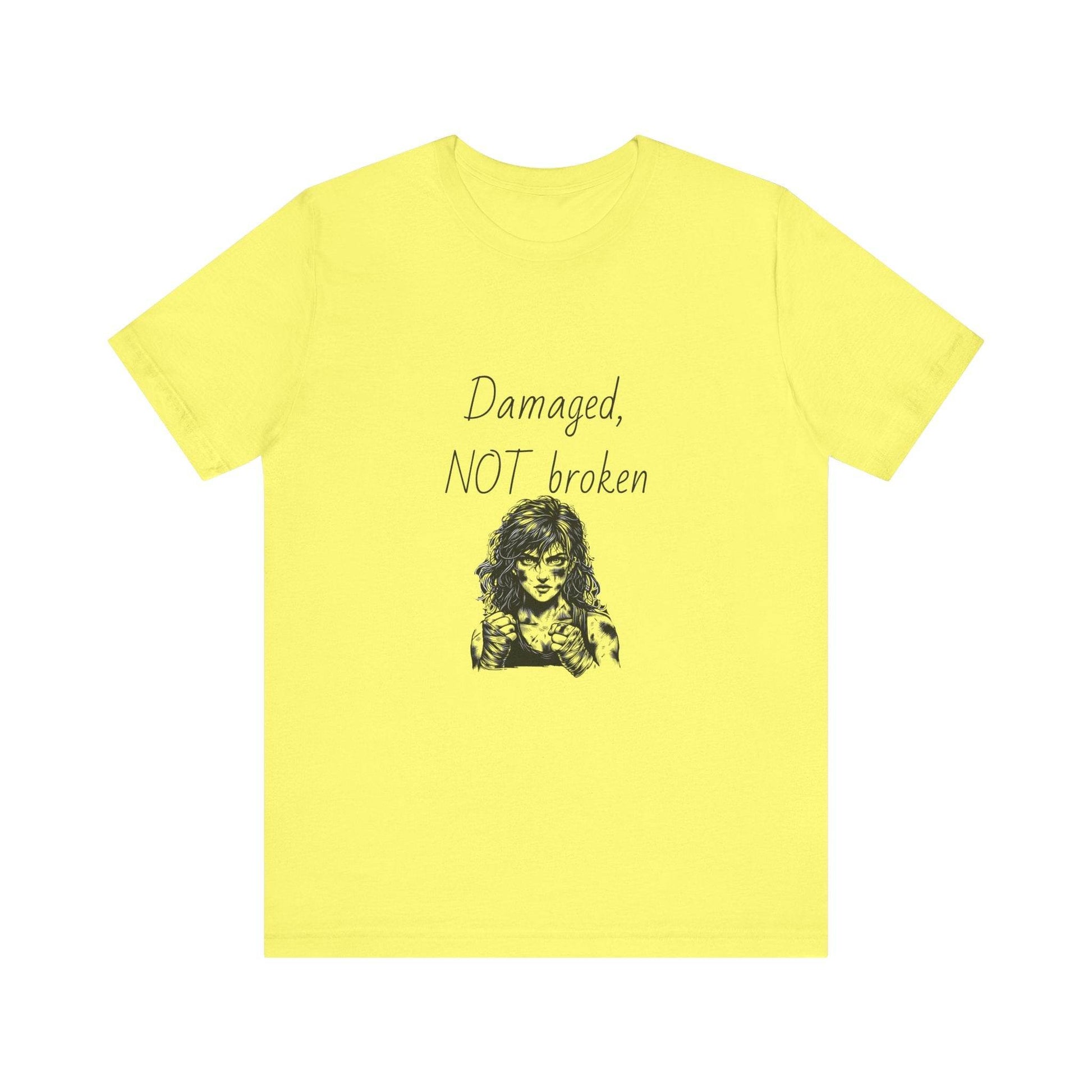 Fierce Survivor Unisex Short Sleeve Tee - Damaged, NOT broken - The Dreamer's Bookshop.