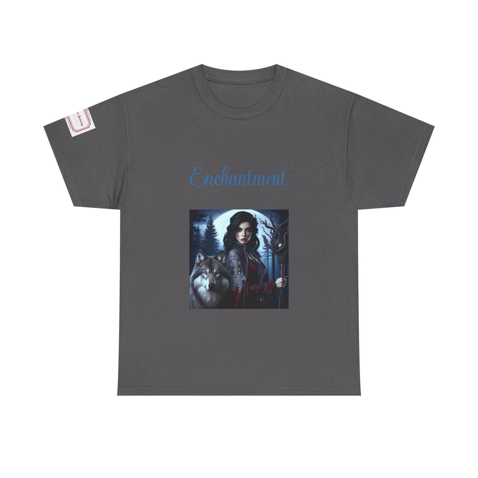 Enchanting Wolf Graphic Unisex Heavy Cotton Tee - The Dreamer's Bookshop.
