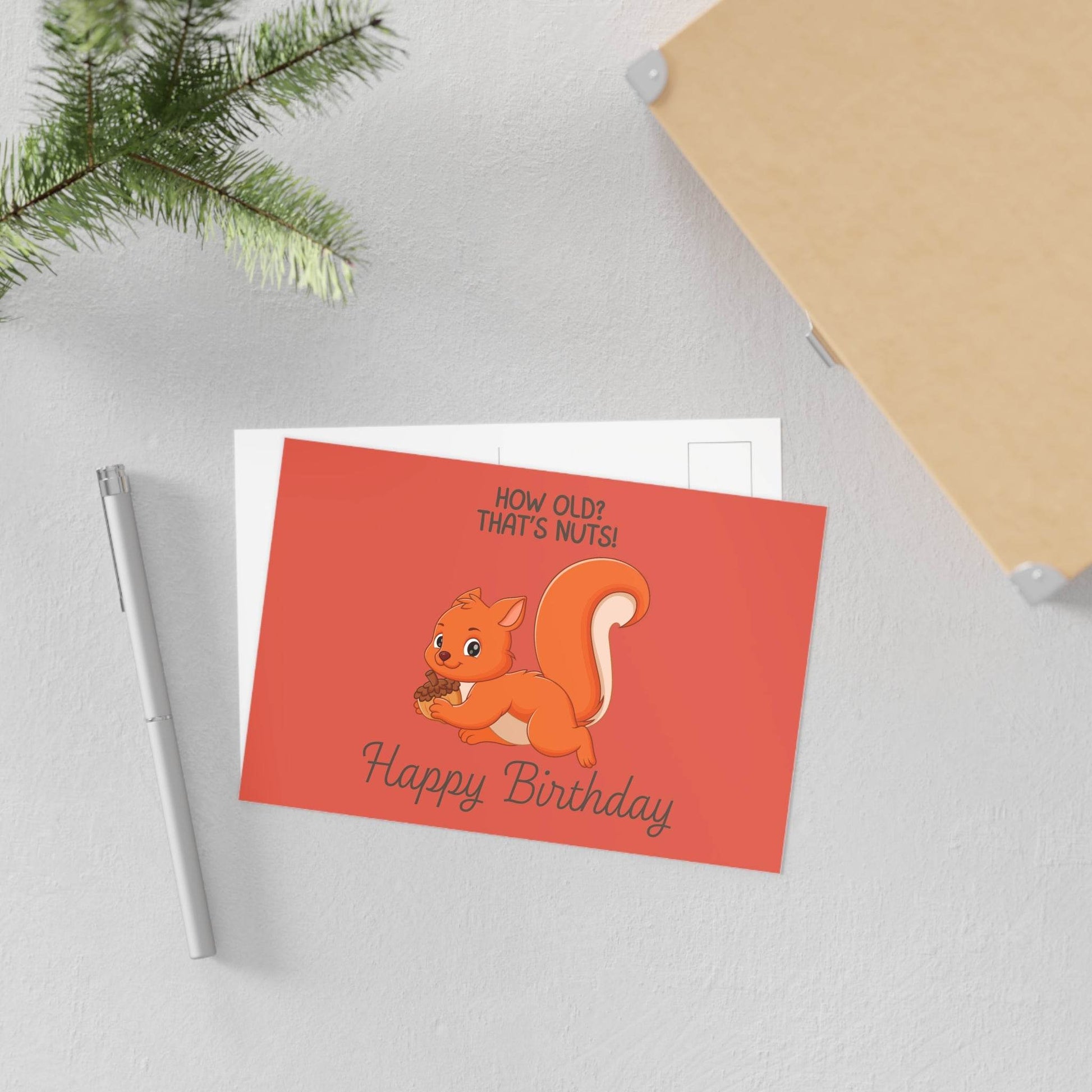 The Dreamer's Bookshop Cute "That's Nuts" Squirrel Birthday Card - The Dreamer's Bookshop.
