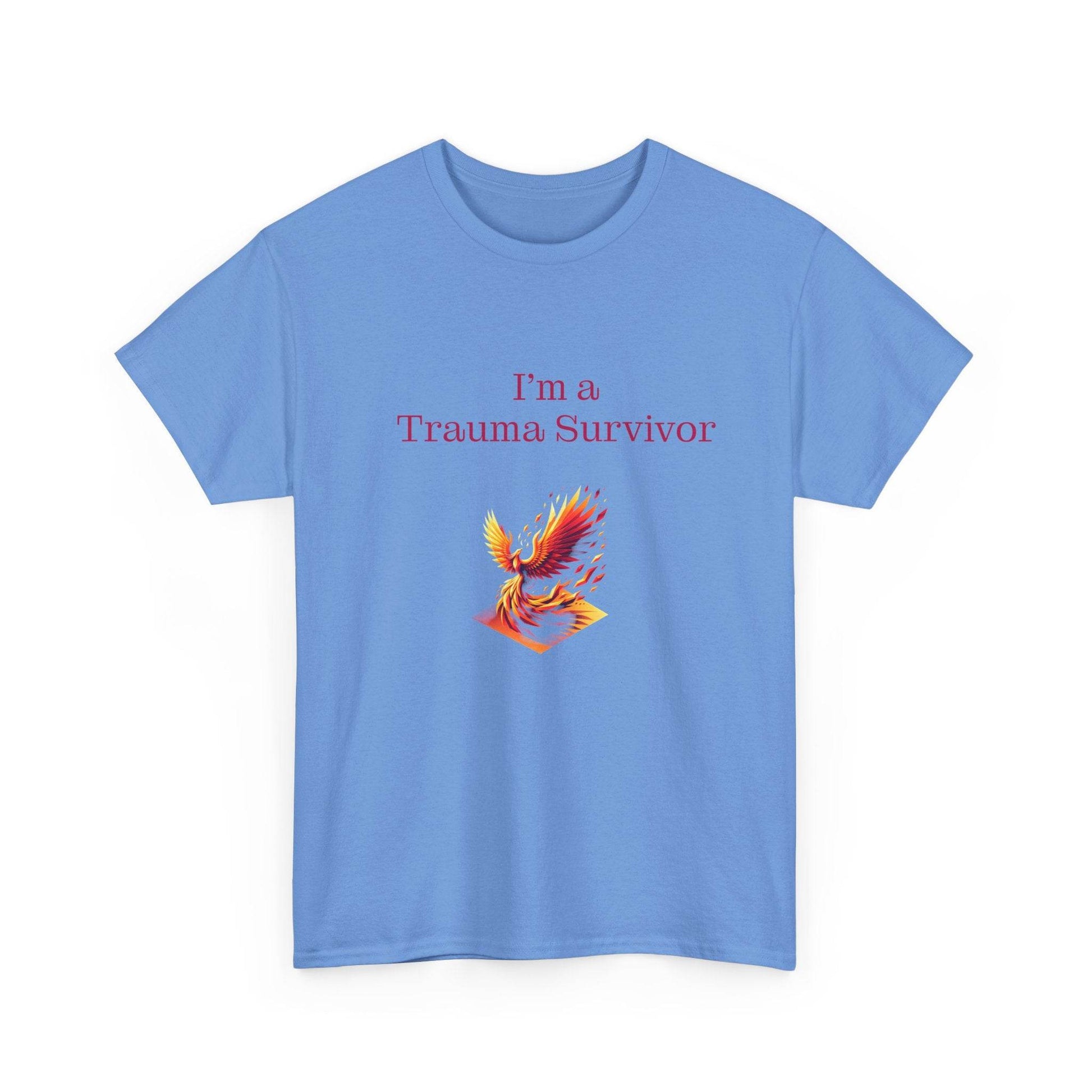 Trauma Survivor Unisex Heavy Cotton Tee - Inspirational T-Shirt - The Dreamer's Bookshop.