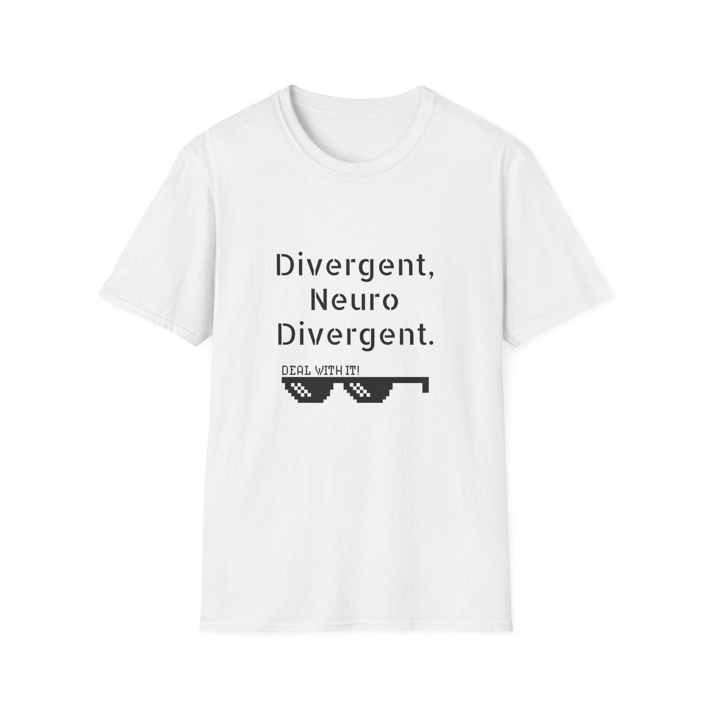 Divergent Neuro T-Shirt - Unisex Softstyle Tee for Neurodivergent Pride - The Dreamer's Bookshop.