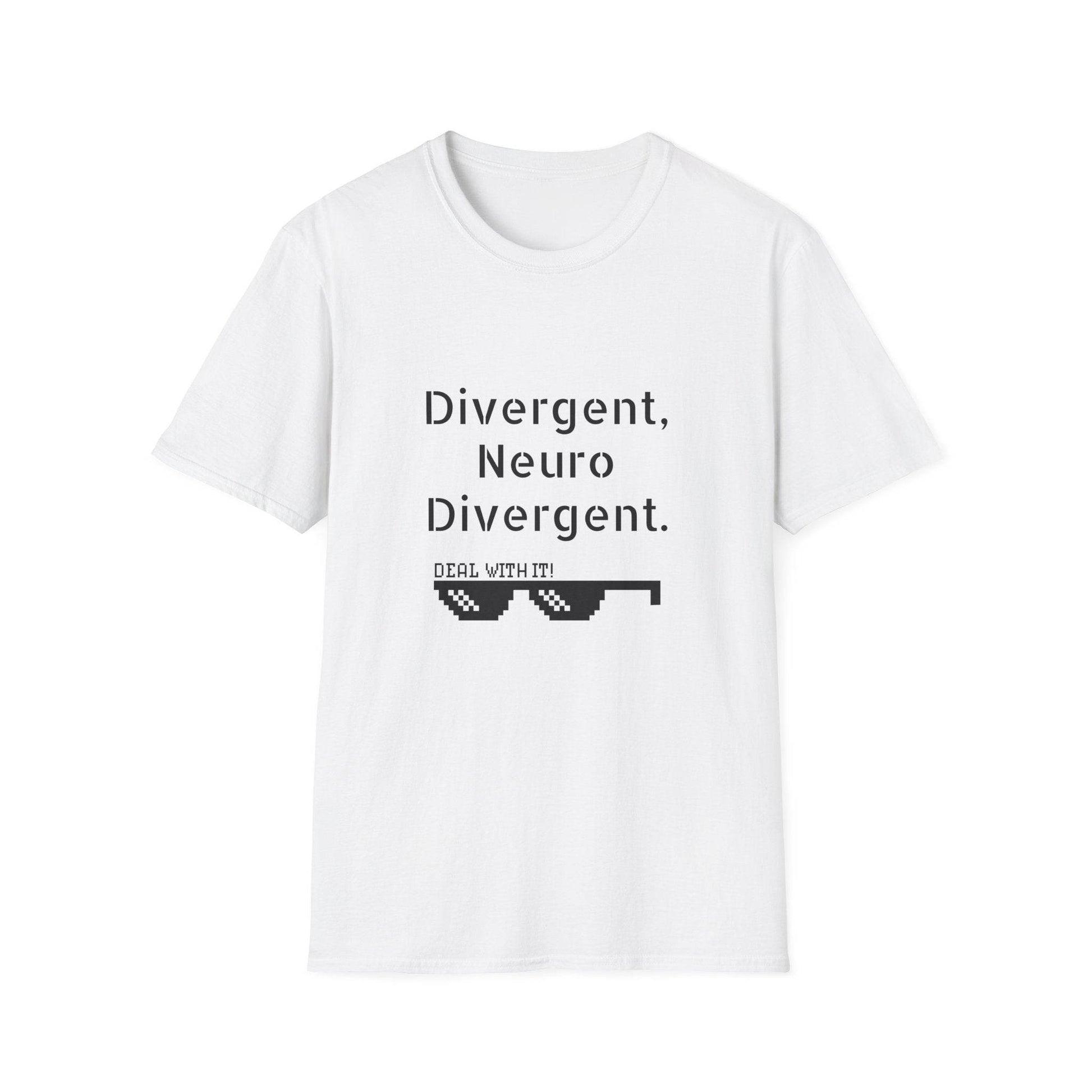 Divergent Neuro T-Shirt - Unisex Softstyle Tee for Neurodivergent Pride - The Dreamer's Bookshop.