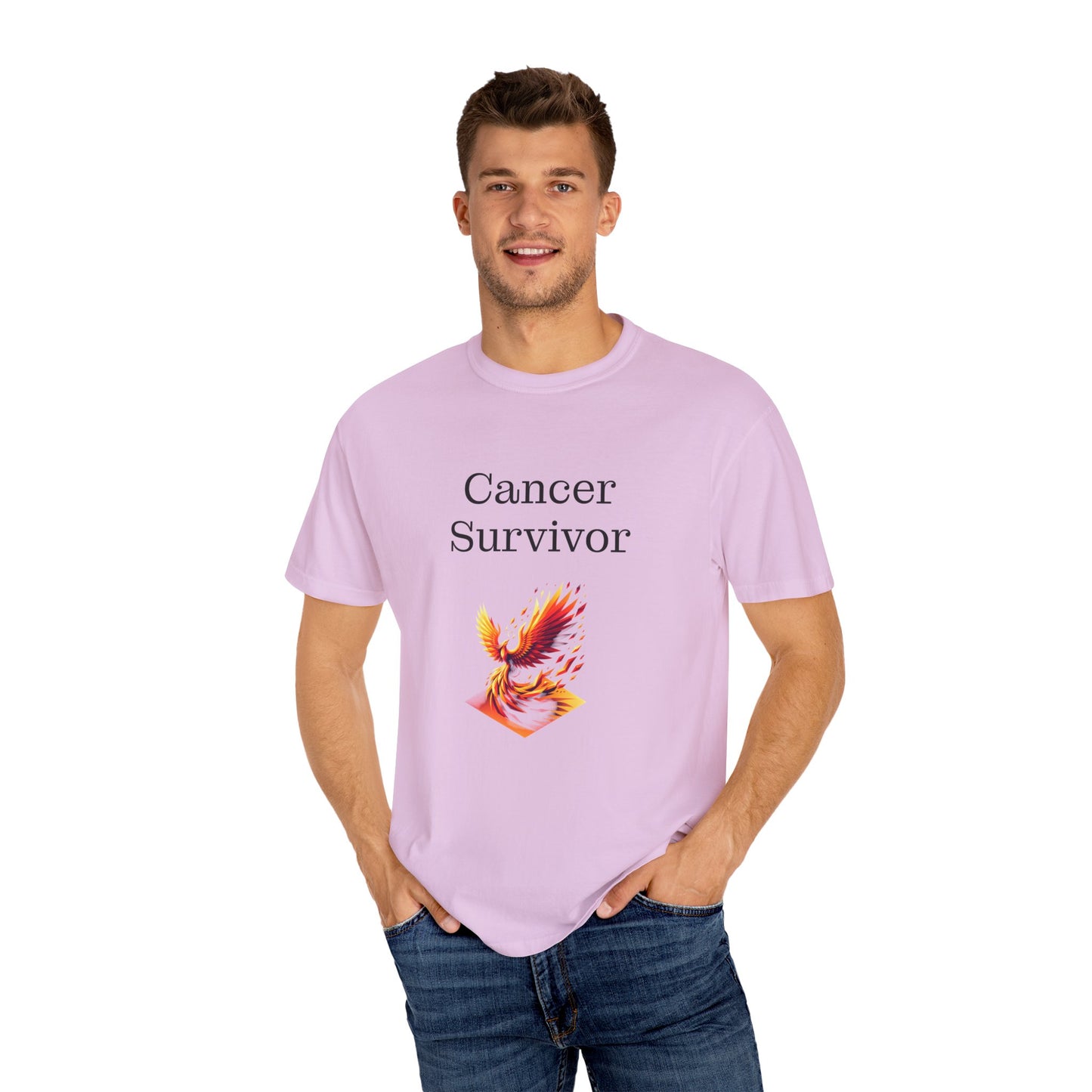 Cancer Survivor Unisex Garment-Dyed T-shirt - Inspirational Motivational Tee