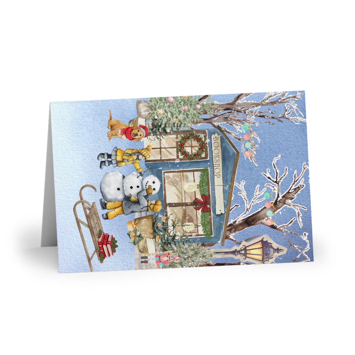 The Dreamer's Bookshop "Winter Bookshop" Enjoy the Little Things Card