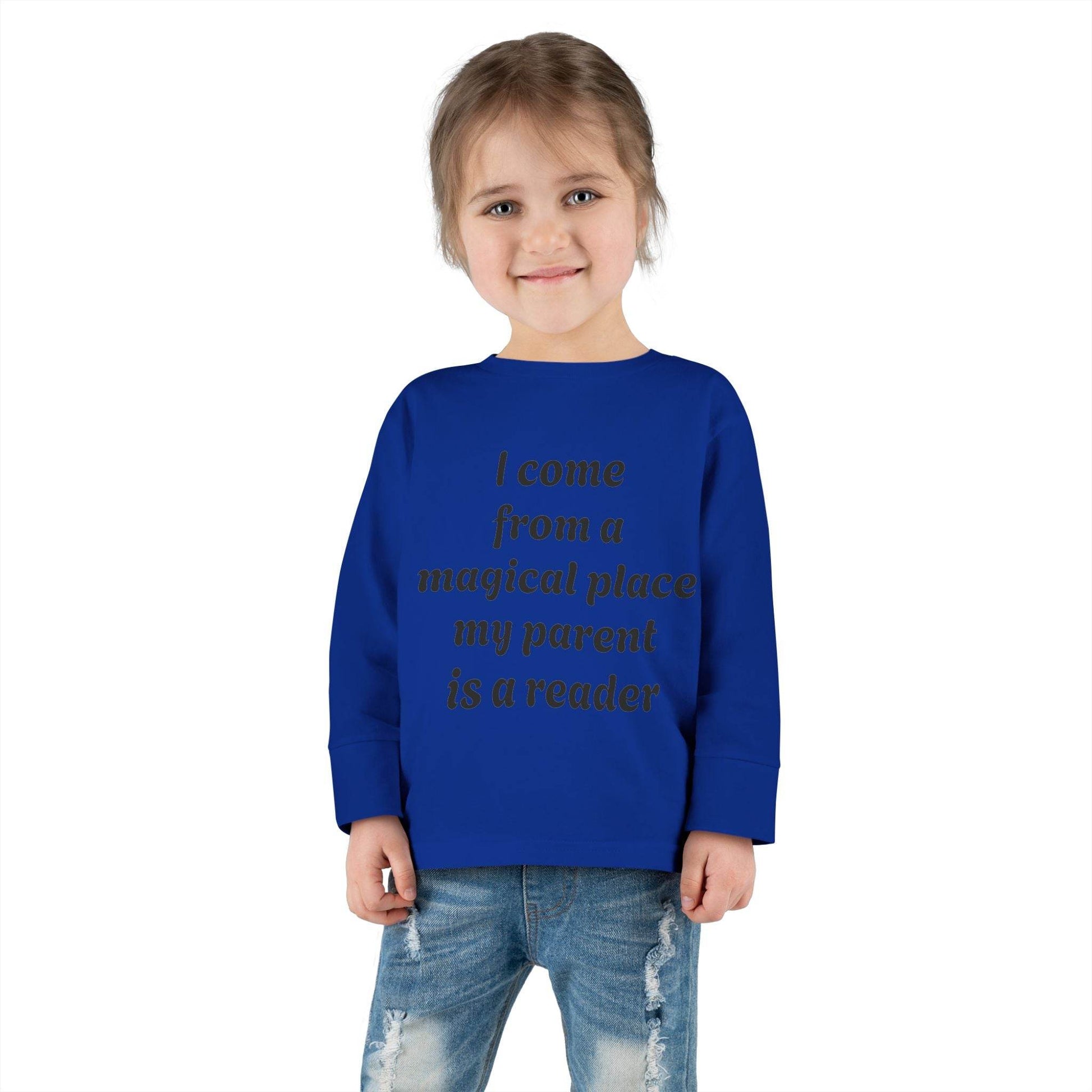 US (Ww) - Toddler Long Sleeve Tee - Magical Place Reader Quote - The Dreamer's Bookshop.