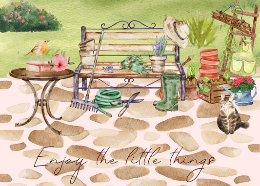 The Dreamer's Bookshop "Gardening" Enjoy Little Things Card - The Dreamer's Bookshop.