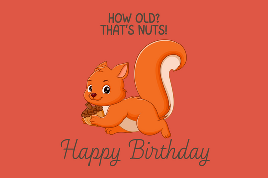 The Dreamer's Bookshop "That's Nuts" Happy Birthday Card - The Dreamer's Bookshop.