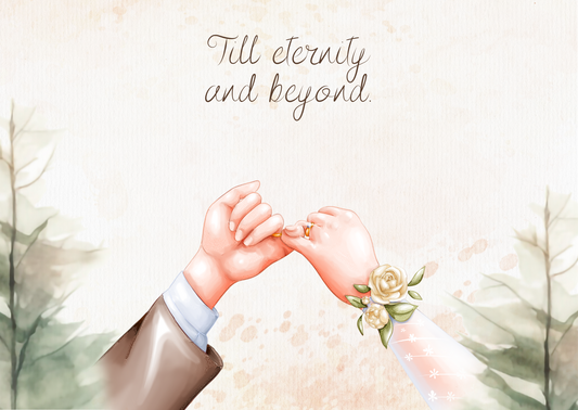 The Dreamer's Bookshop "Till Eternity" Wedding Card - The Dreamer's Bookshop.