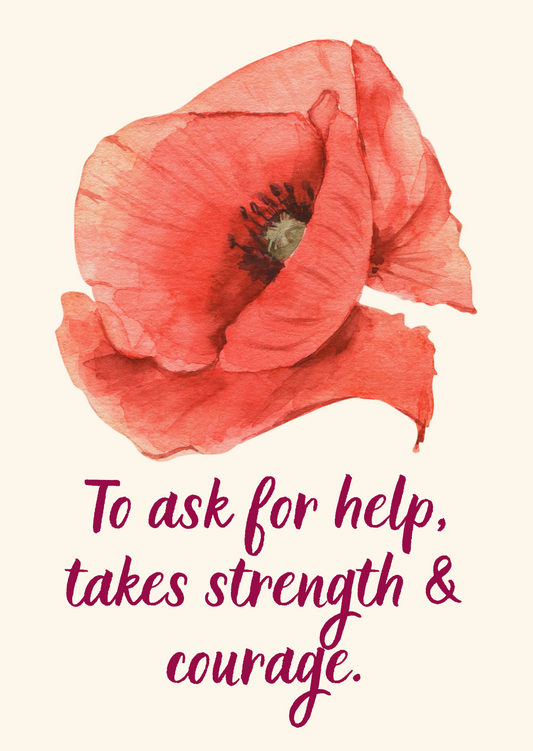 The Dreamer's Bookshop "To ask for Help" Love Yourself Card - The Dreamer's Bookshop.