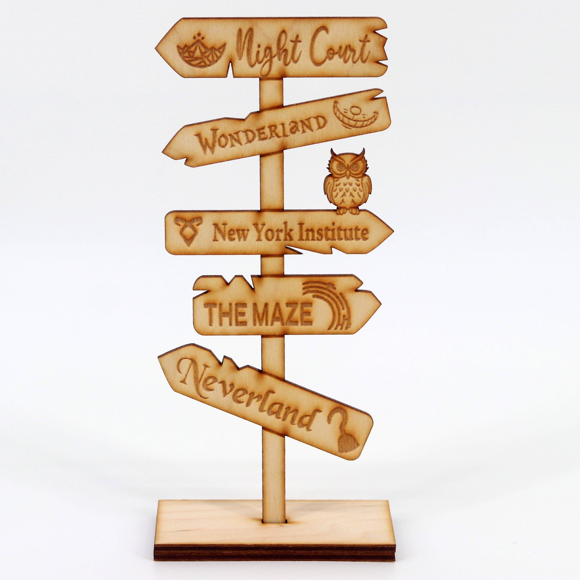 Bookish Goods - Wegwijzer Bordje Populaire boeken - The Dreamer's Bookshop.
