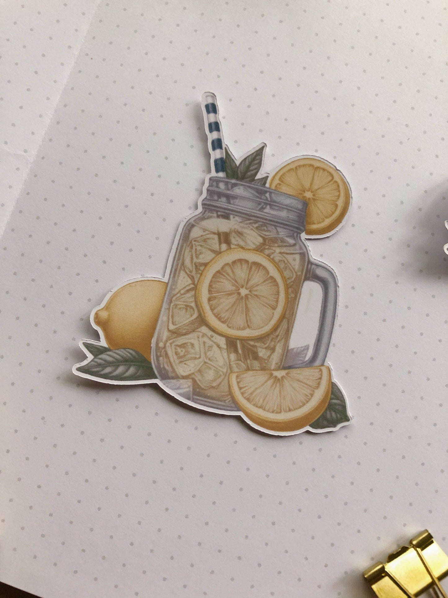 T's Stationery - Gestanste sticker „Lemonade” - The Dreamer's Bookshop.