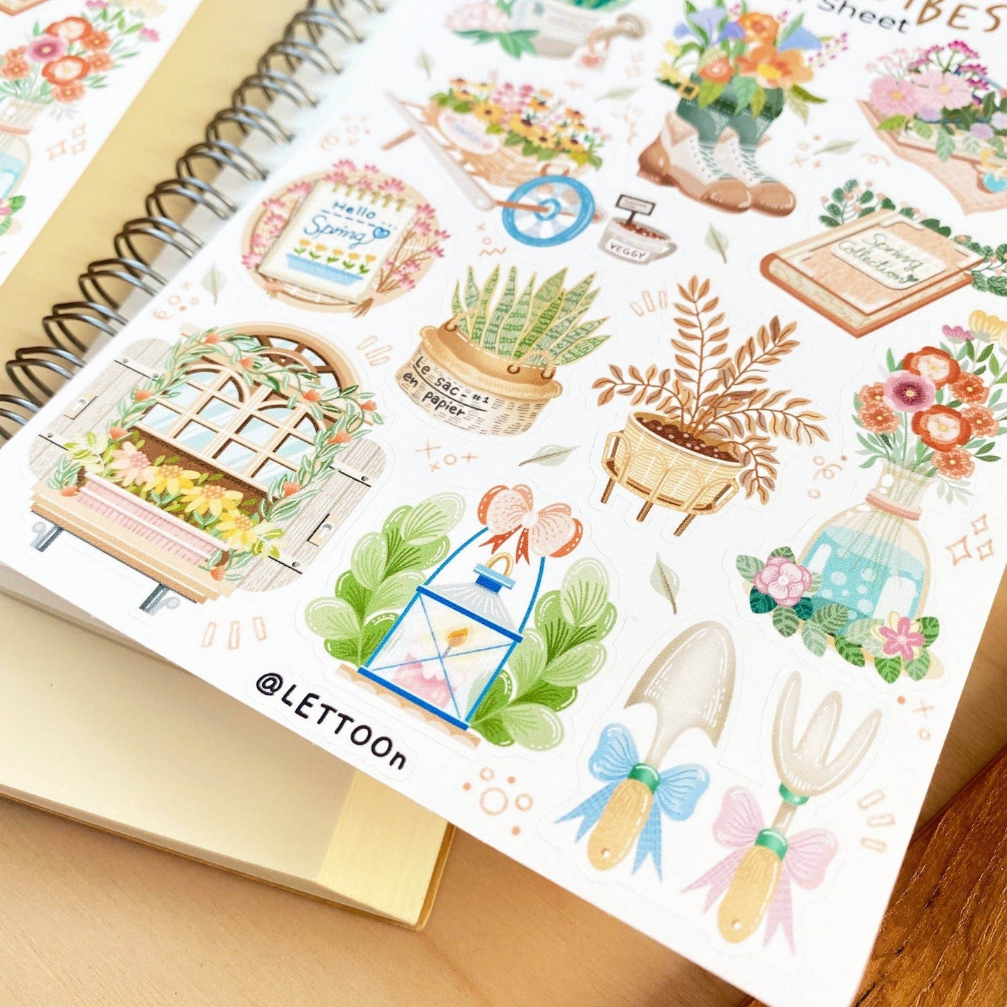 LETTOOn - Stickervel - Lentevibes - The Dreamer's Bookshop.