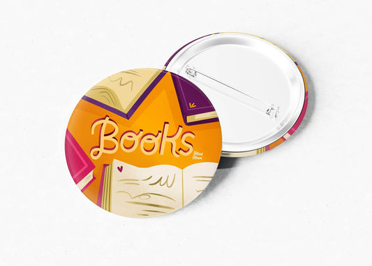 Irene Renon illustrations - Book Lover Gift, een pin voor boekenliefhebbers - The Dreamer's Bookshop.
