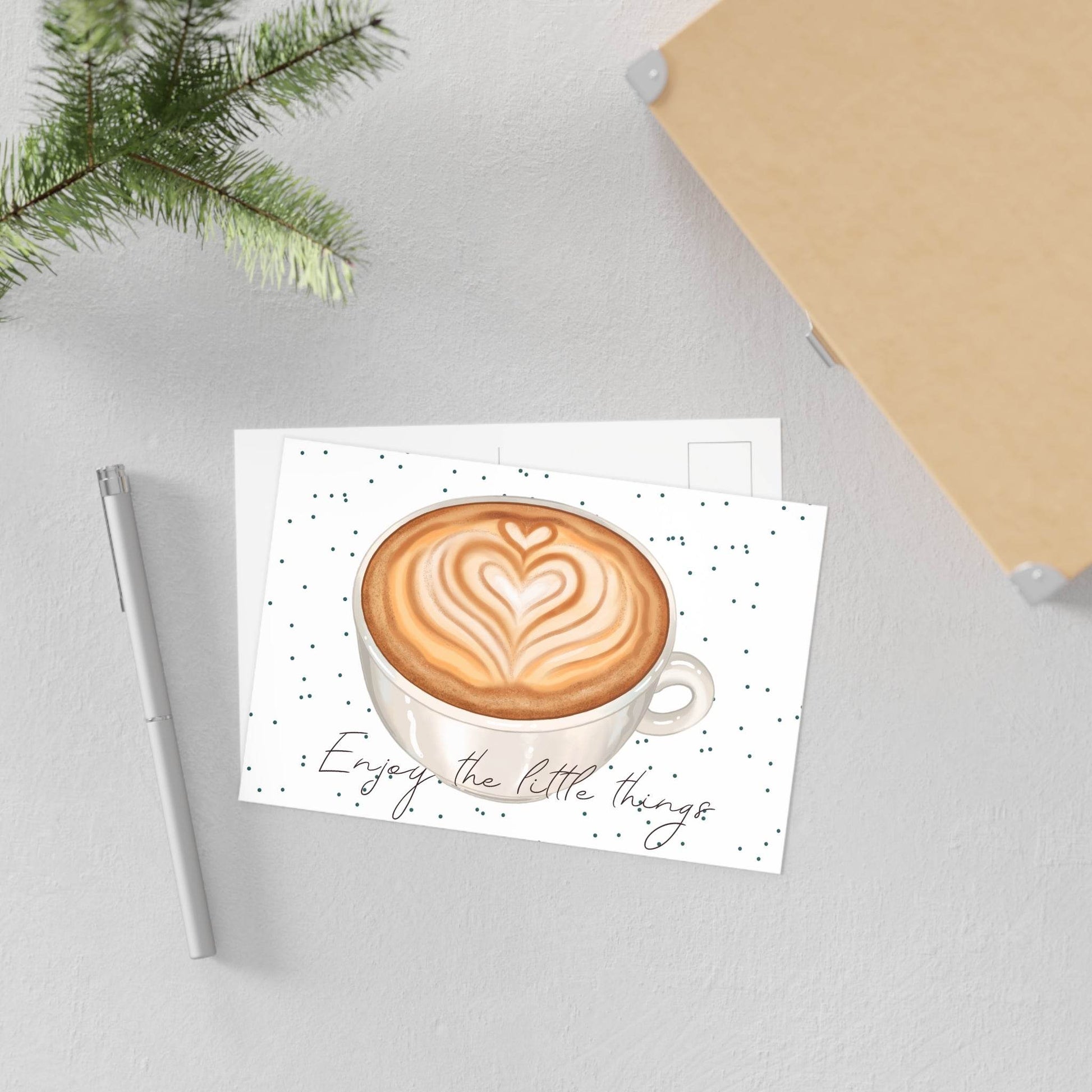 The Dreamer's Bookshop "Coffee" Enjoy the Little Things Card - The Dreamer's Bookshop.
