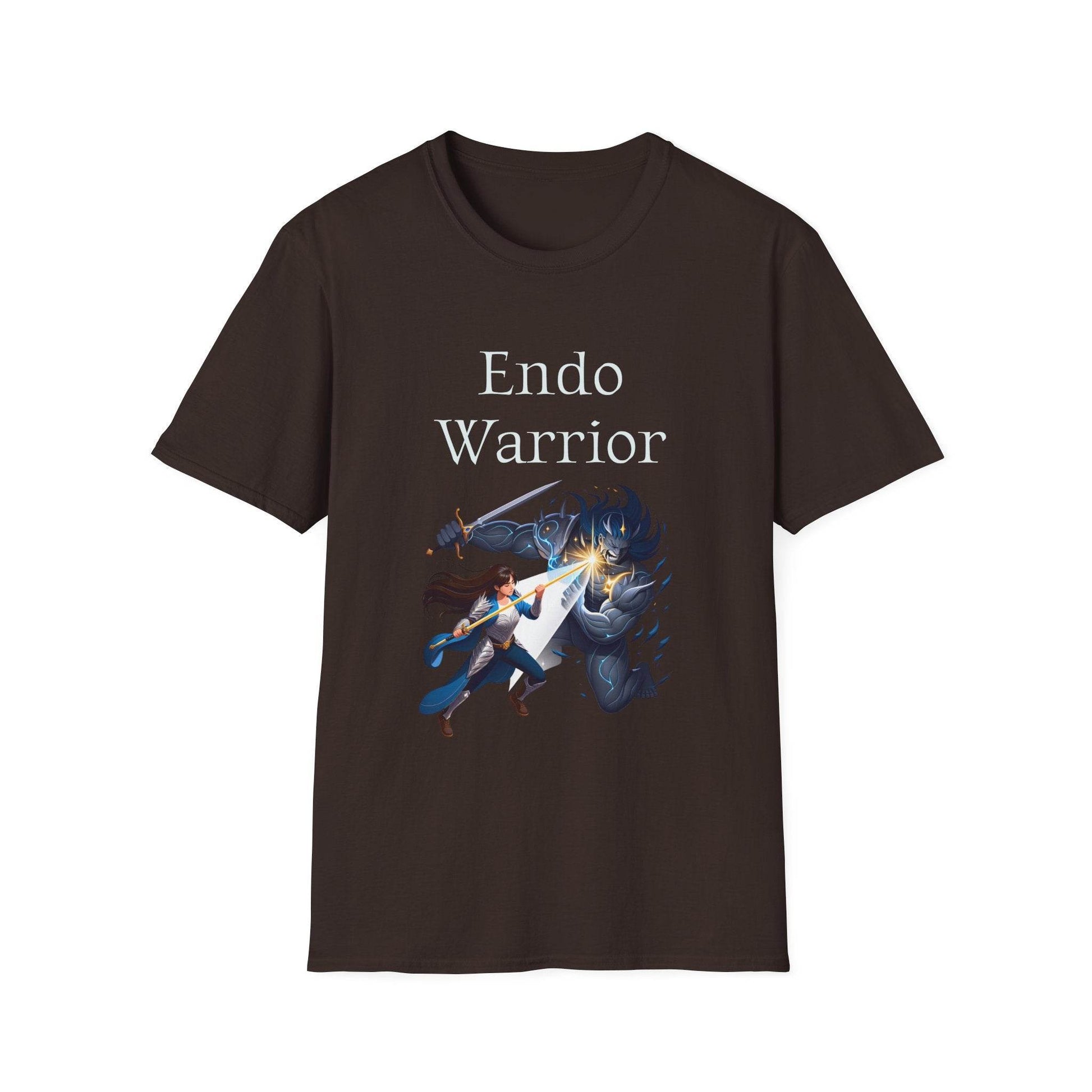 Endometriosis Warrior Unisex Softstyle T-Shirt - Empowering Battle for Women's Health - The Dreamer's Bookshop.