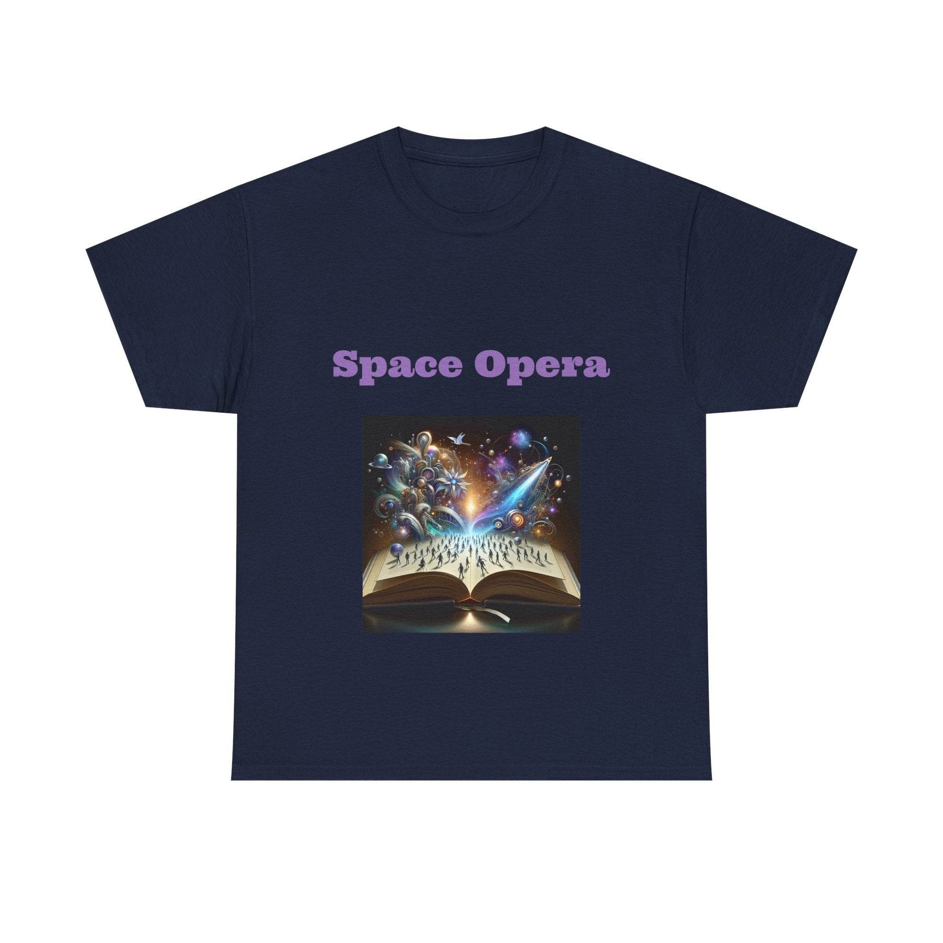 Space Opera - Unisex Heavy Cotton Tee - Sci-Fi Books - The Dreamer's Bookshop.