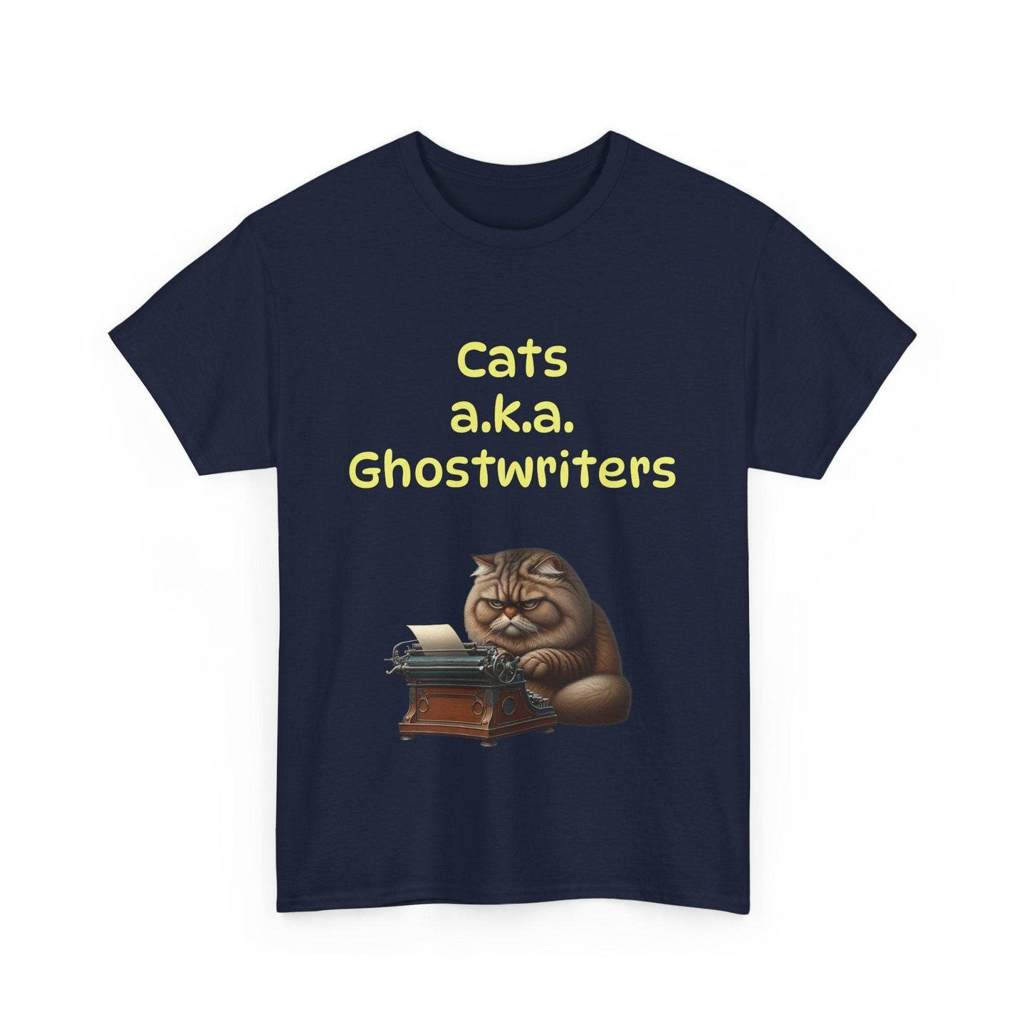 Cats Ghostwriters - A Unisex Heavy Cotton Tee - Perfect for Book Lovers - The Dreamer's Bookshop.