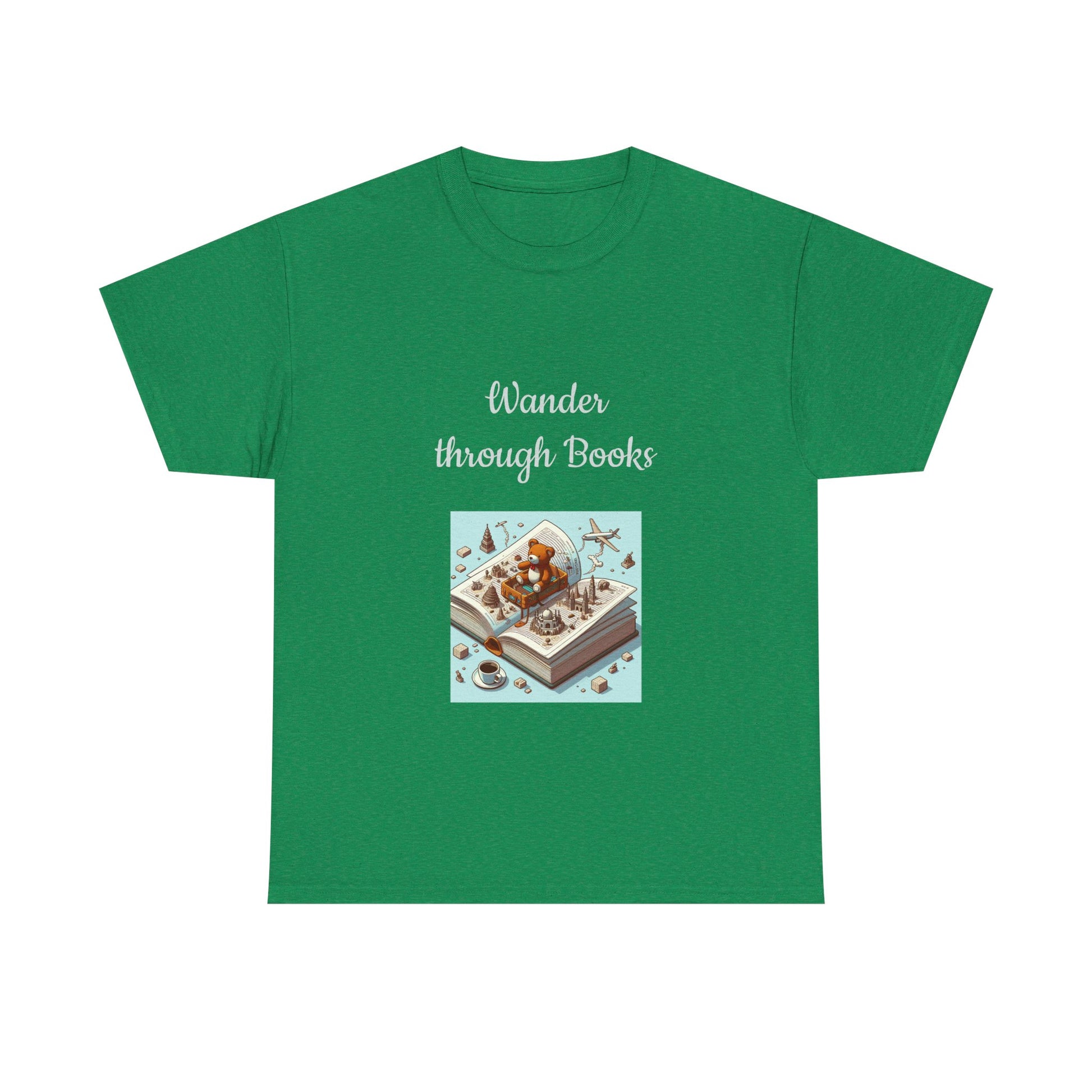 Book Lover's Unisex Heavy Cotton Tee - "Wander" - The Dreamer's Bookshop.