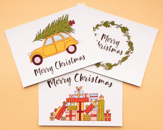 Basically Britt - Christmas Cards - Set of 3 Postcards - The Dreamer's Bookshop.