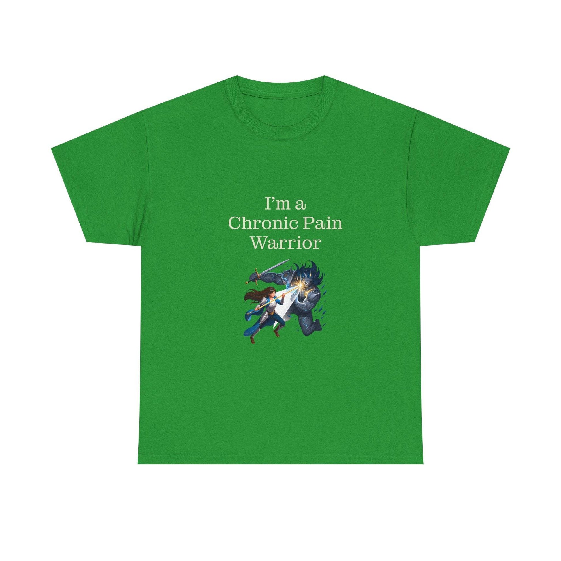 Chronic Pain Warrior Unisex Heavy Cotton Tee - Empowering Apparel for Health Awareness - The Dreamer's Bookshop.