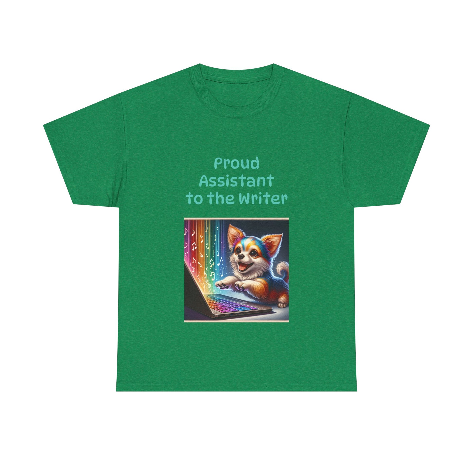 Book Lover's Unisex Heavy Cotton Tee - "Assistant Writer" - The Dreamer's Bookshop.