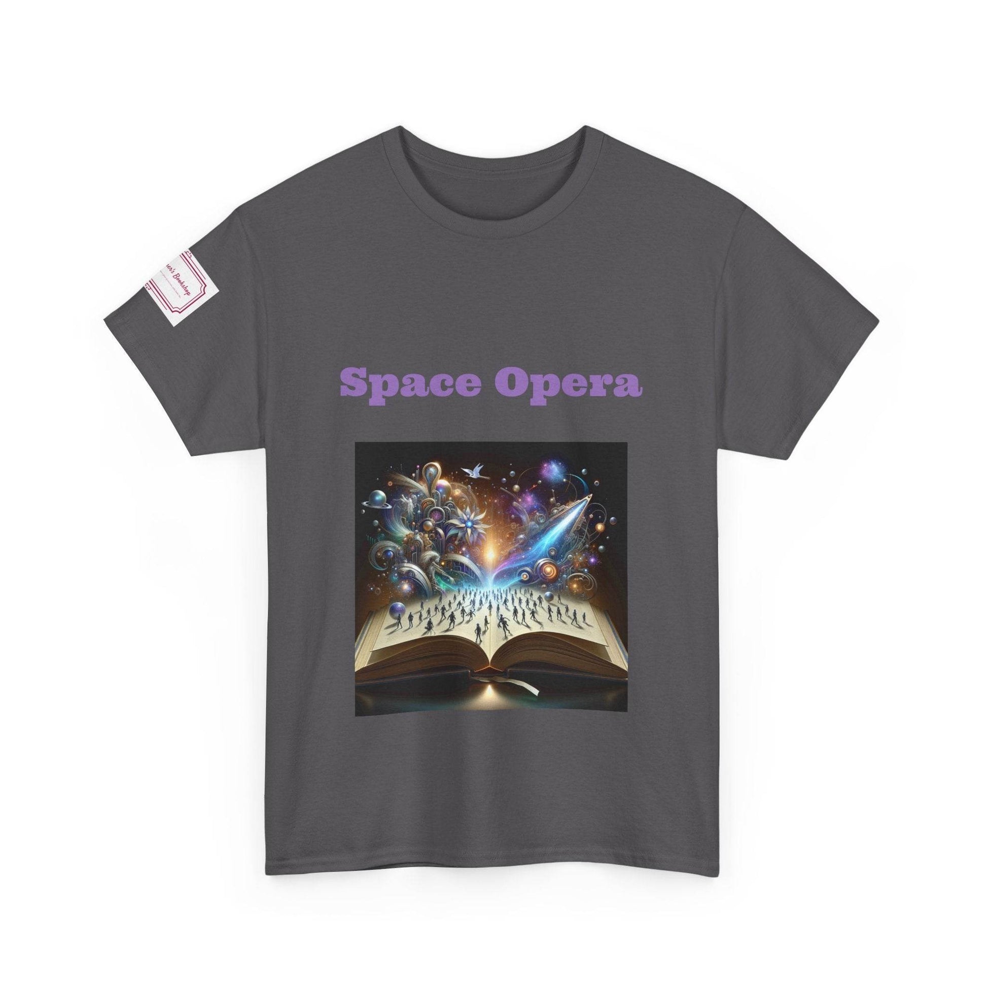 Space Opera - Graphic Unisex Heavy Cotton Tee - Sci-Fi Books - The Dreamer's Bookshop.