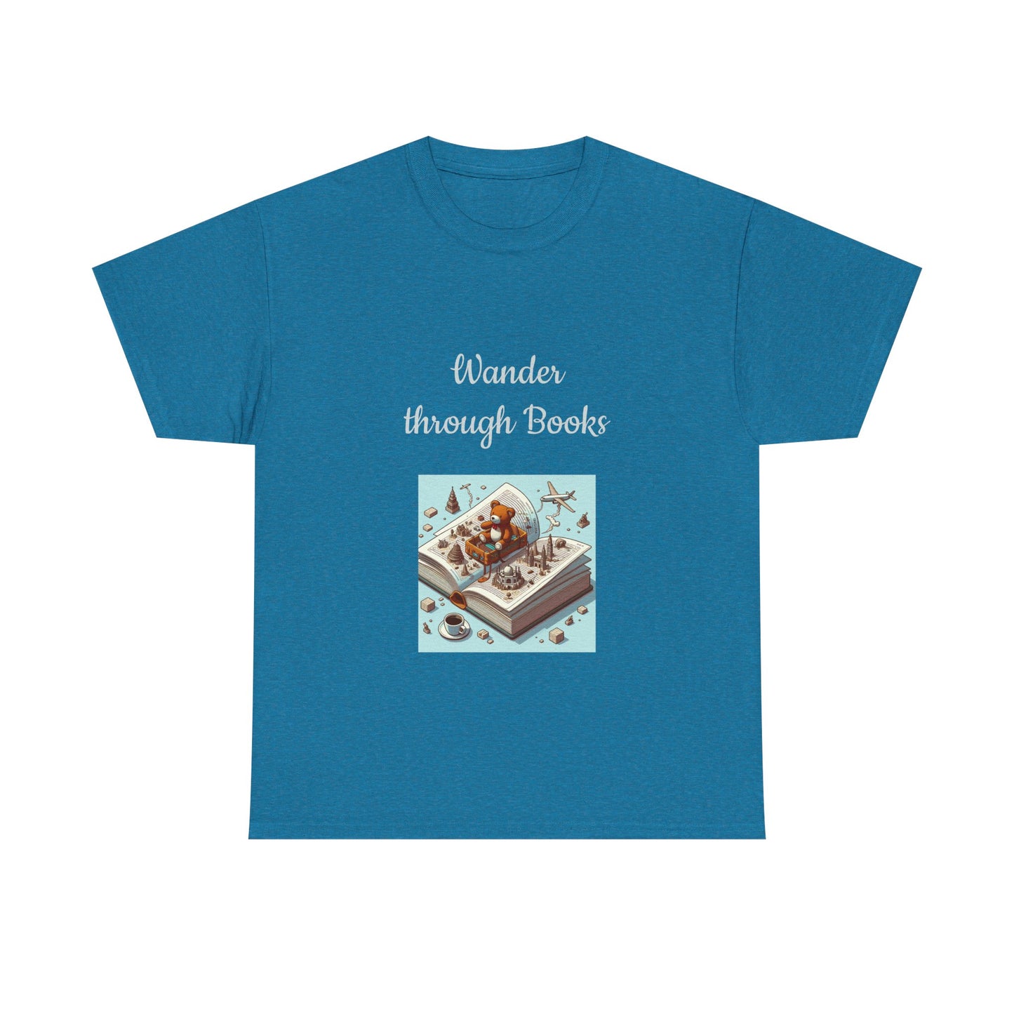 Book Lover's Unisex Heavy Cotton Tee - "Wander" - The Dreamer's Bookshop.
