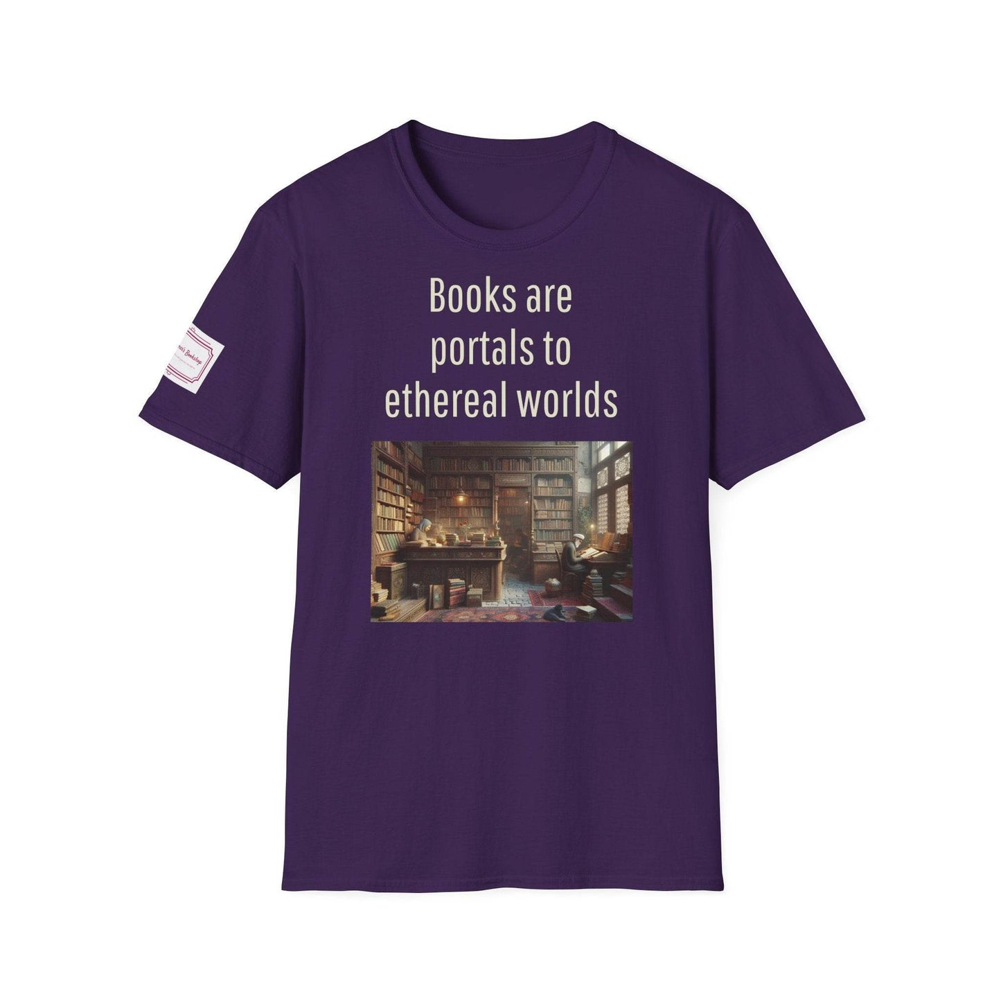 Unisex Softstyle T-Shirt - Portal Design for Book Lovers - The Dreamer's Bookshop.