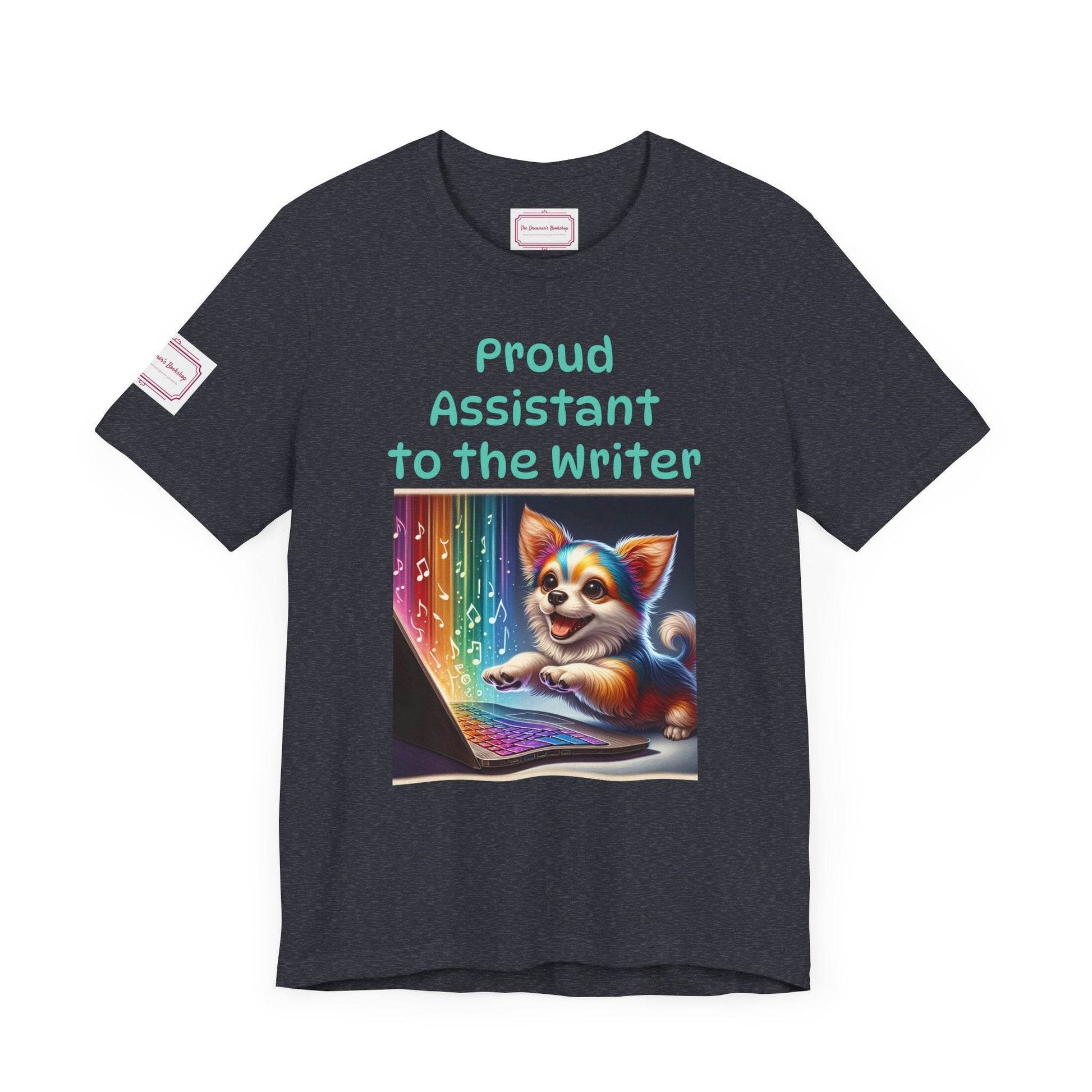 Assistant Writer Tee - Fun Short Sleeve Shirt for Writers & Book Lovers - The Dreamer's Bookshop.