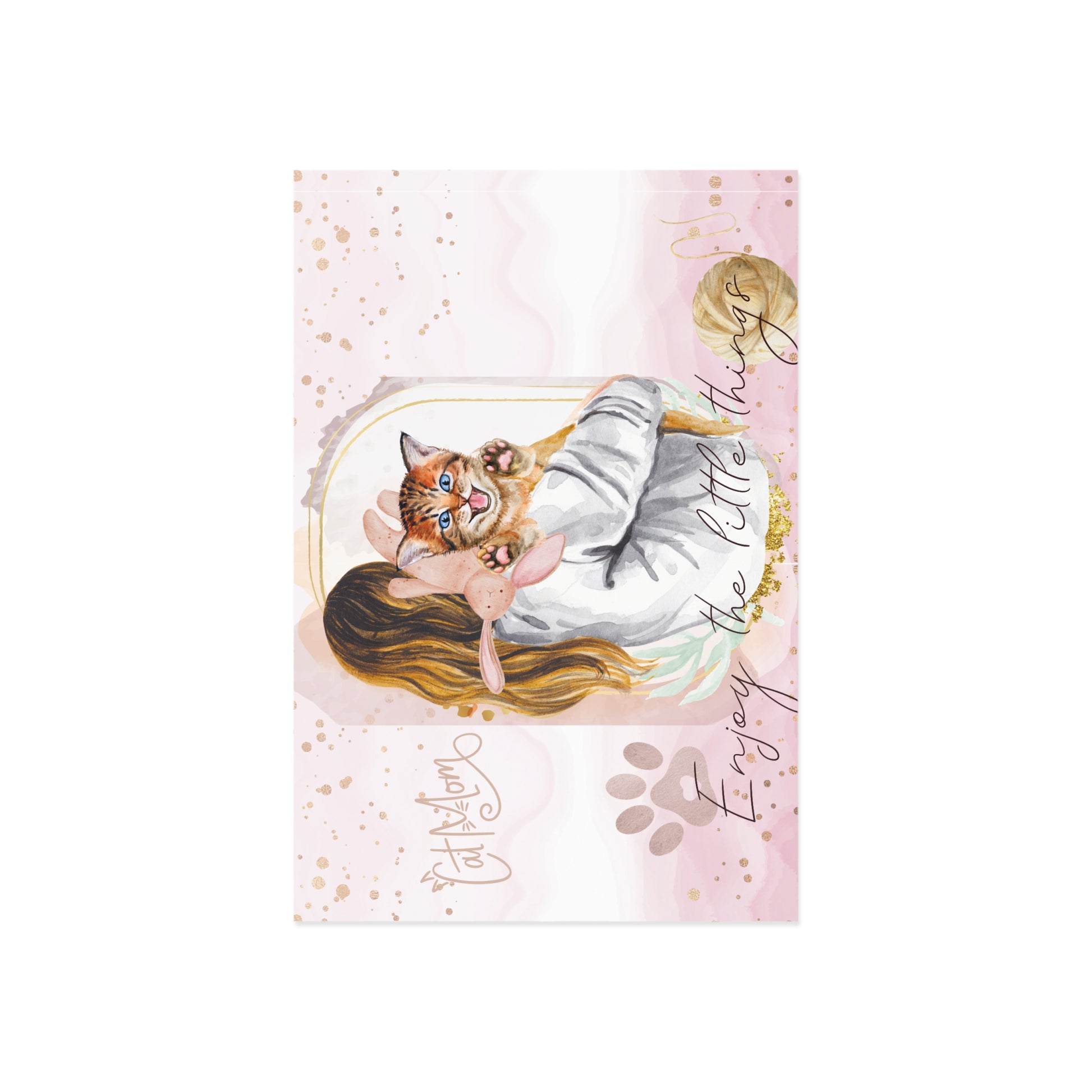 The Dreamer's Bookshop "Cat Mom" Enjoy the Little Things Card - The Dreamer's Bookshop.