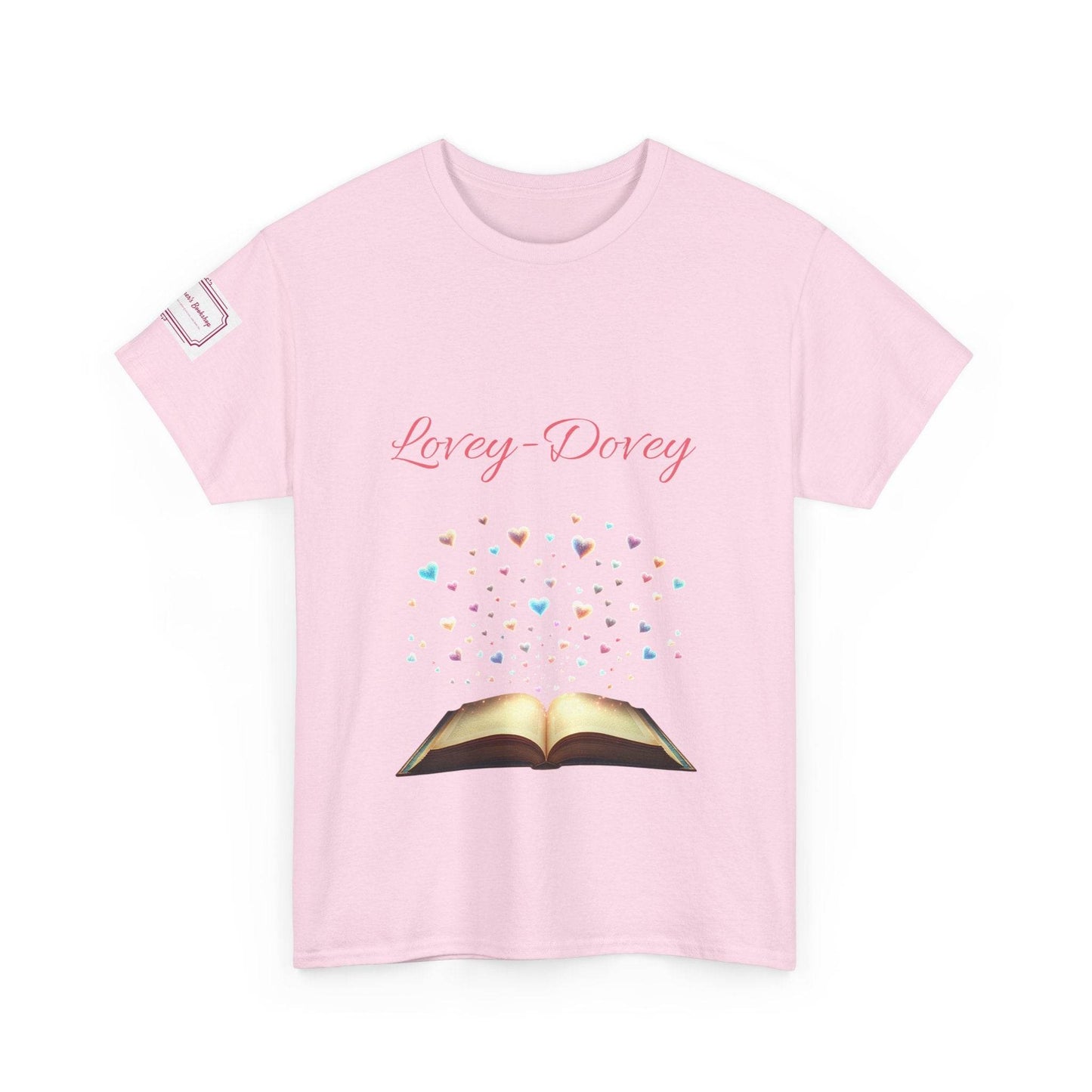 Lovey-Dovey - Graphic Unisex Heavy Cotton Tee - The Dreamer's Bookshop.