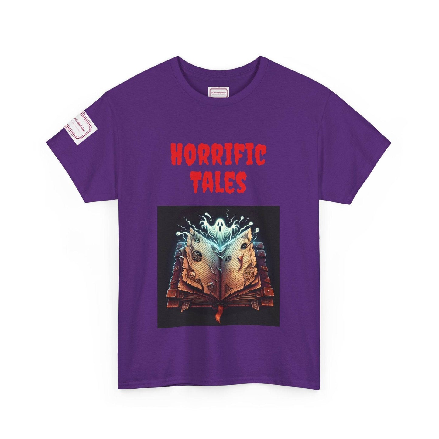 Horrific Tales - Unisex Heavy Cotton Tee - Perfect for Book Lovers - The Dreamer's Bookshop.