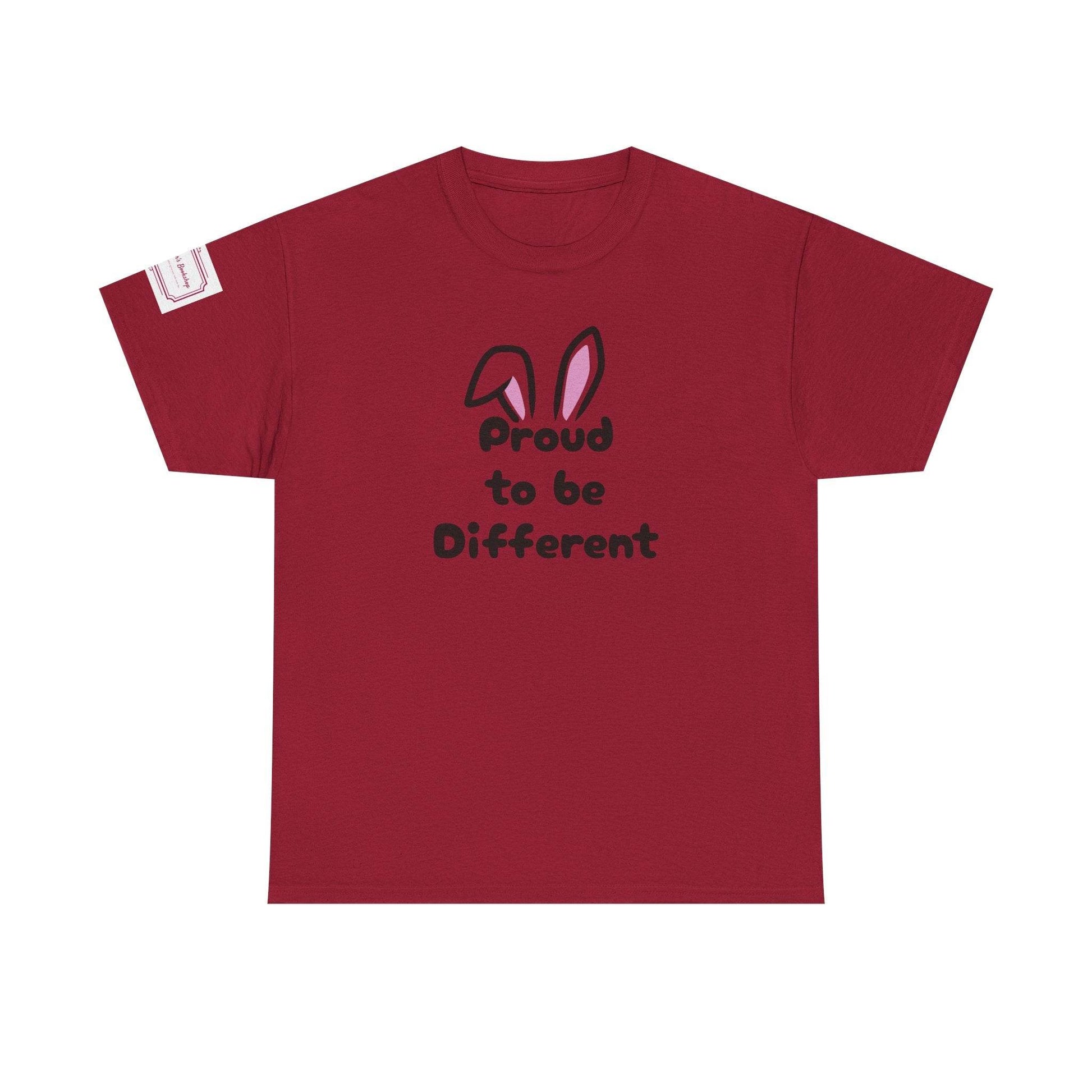 Proud to be Different Unisex Heavy Cotton Tee - Celebrate Individuality - The Dreamer's Bookshop.