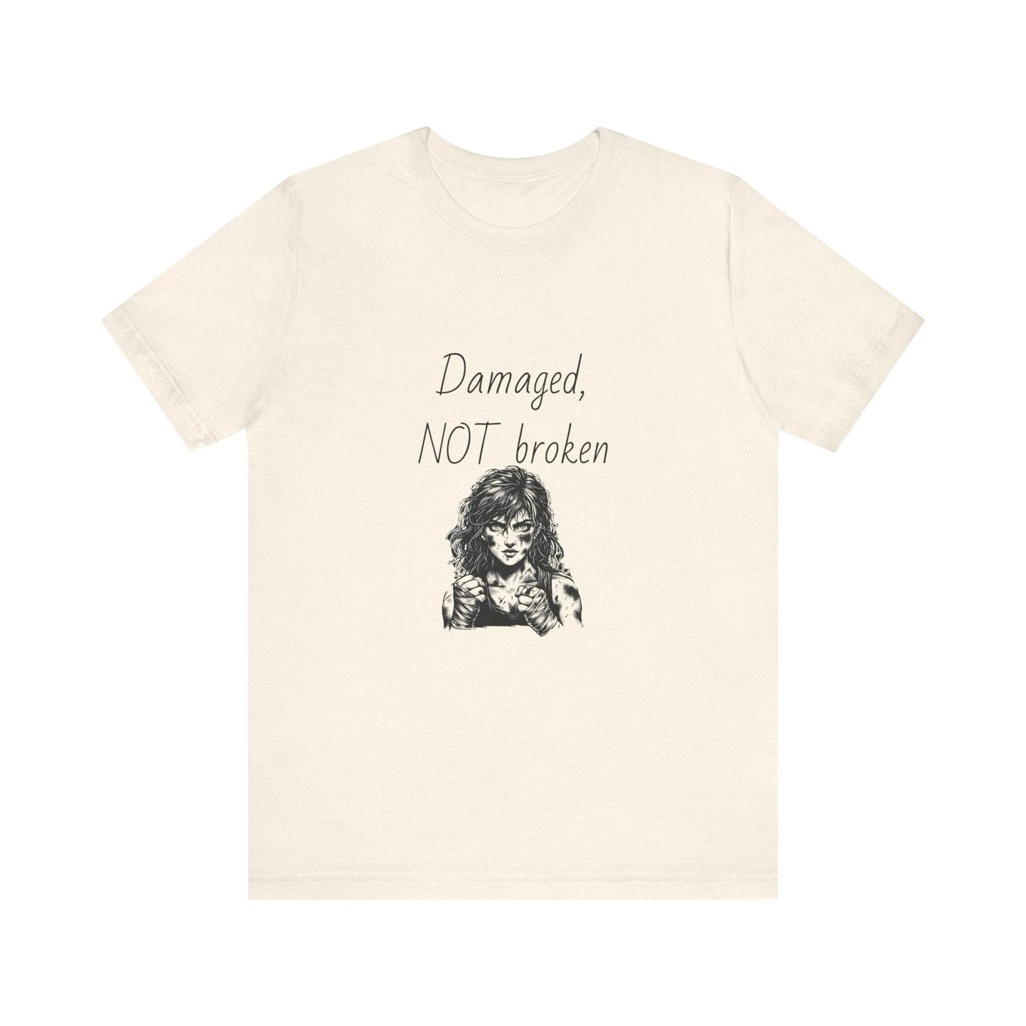 Fierce Survivor Unisex Short Sleeve Tee - Damaged, NOT broken - The Dreamer's Bookshop.