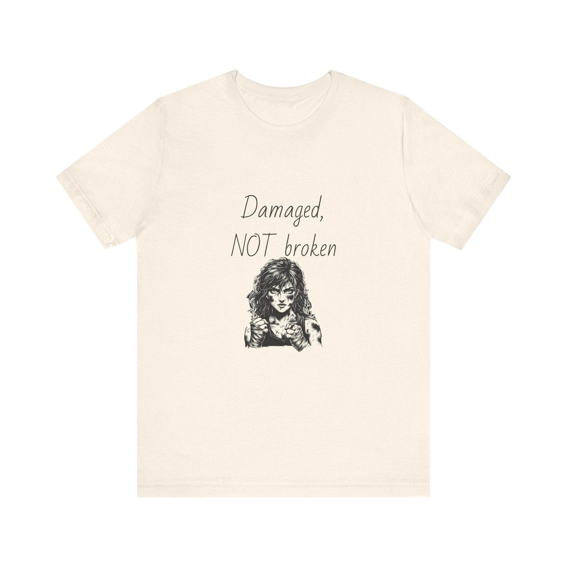 Fierce Survivor Unisex Short Sleeve Tee - Damaged, NOT broken - The Dreamer's Bookshop.