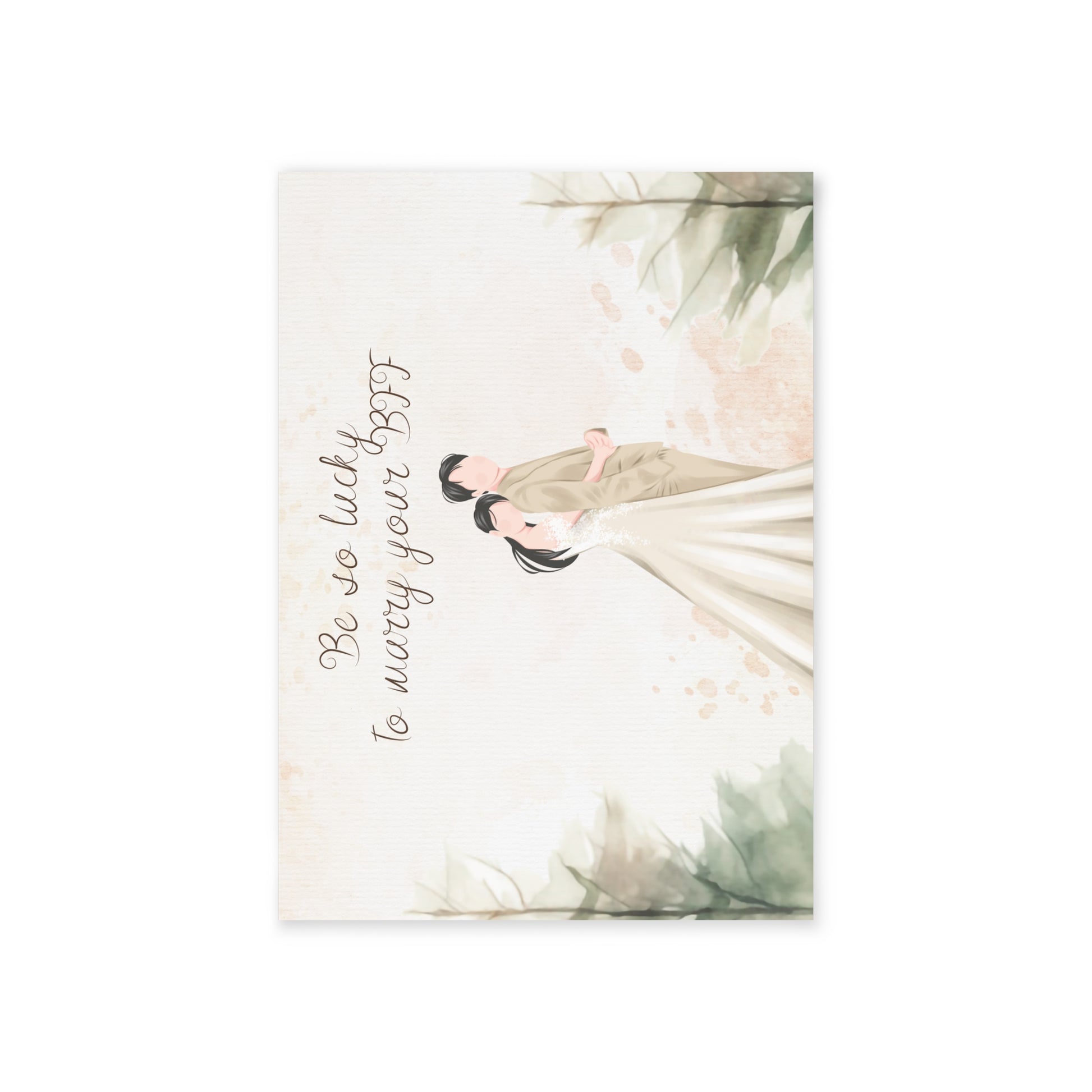 The Dreamer's Bookshop Cute "Your BFF" Wedding Card - The Dreamer's Bookshop.
