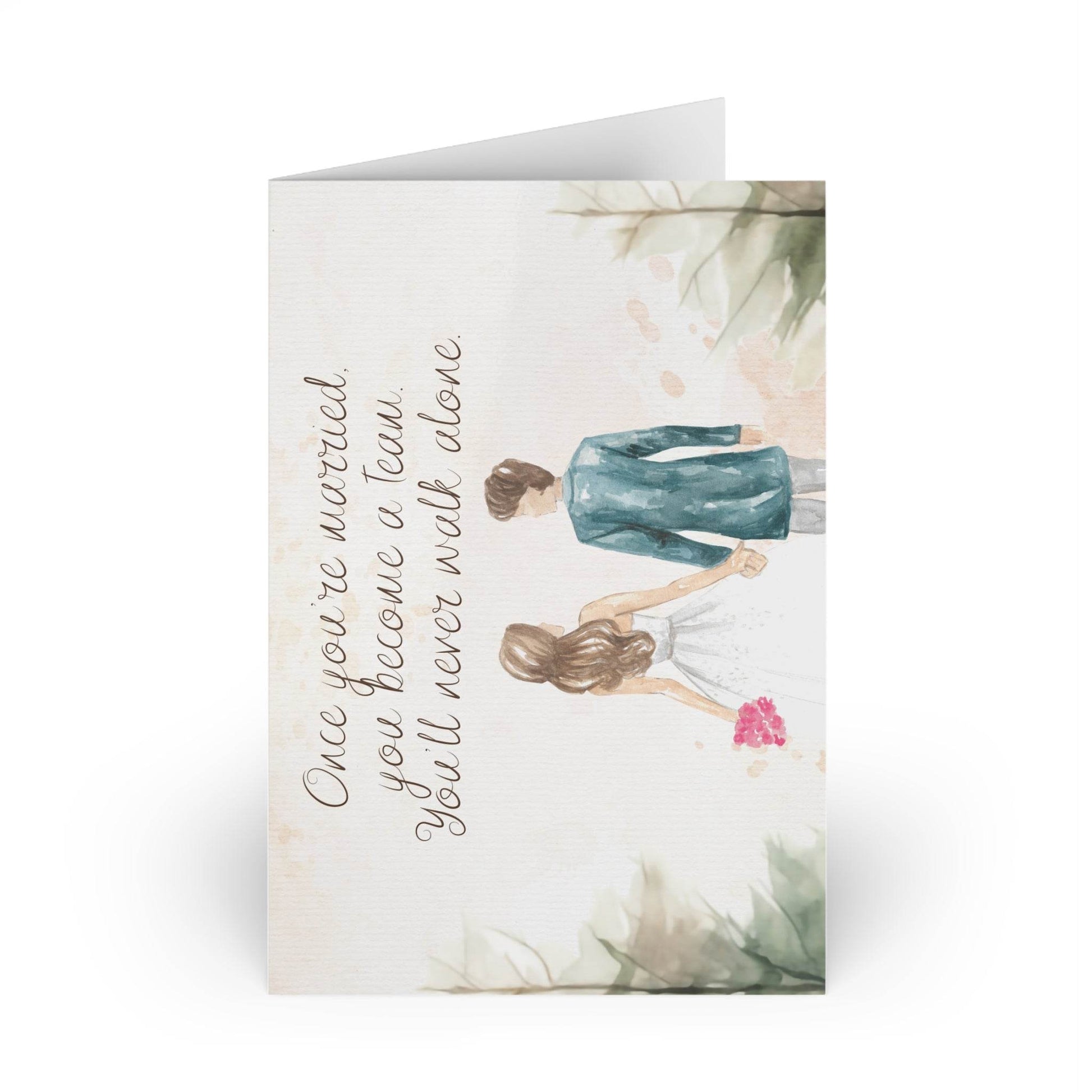 The Dreamer's Bookshop Cute "A Team" Wedding Card - The Dreamer's Bookshop.