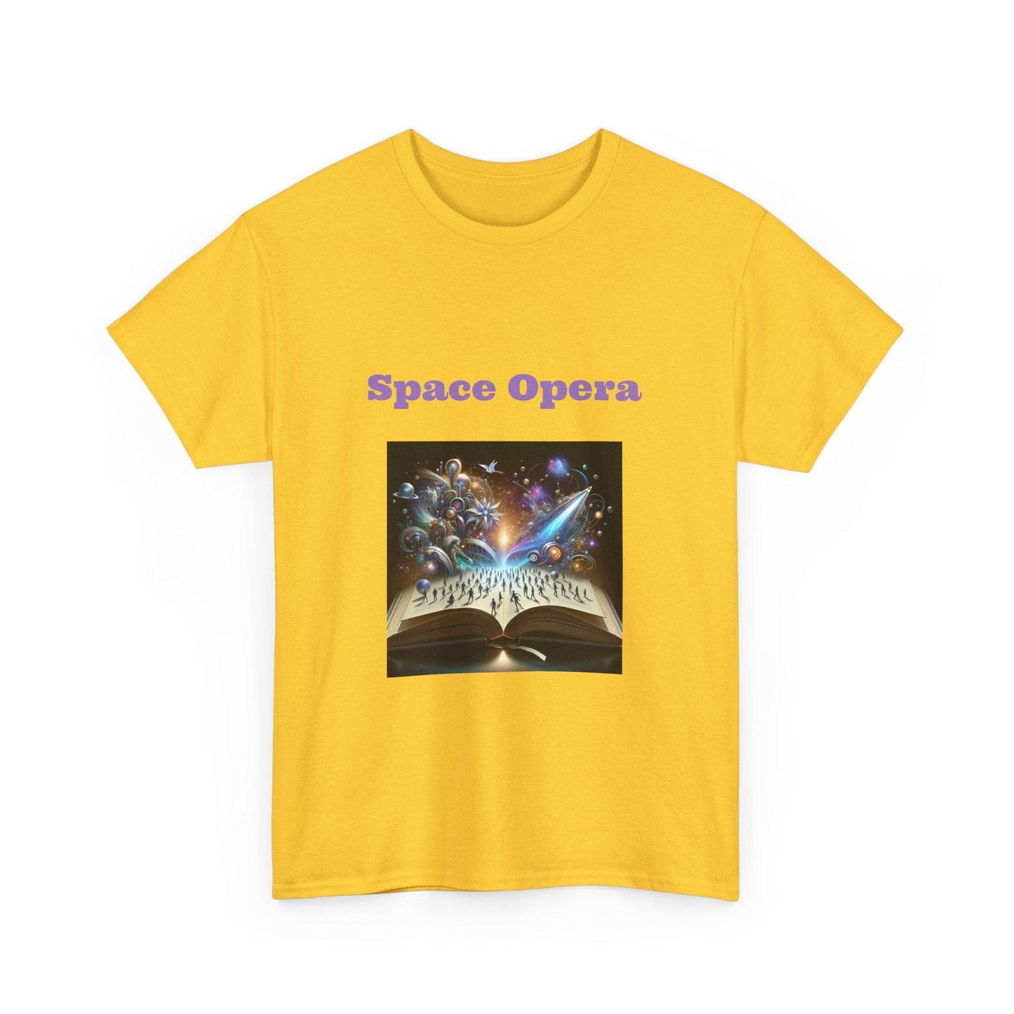 Space Opera - Graphic Tee - Unisex Heavy Cotton T-Shirt Sci-Fi Books - The Dreamer's Bookshop.