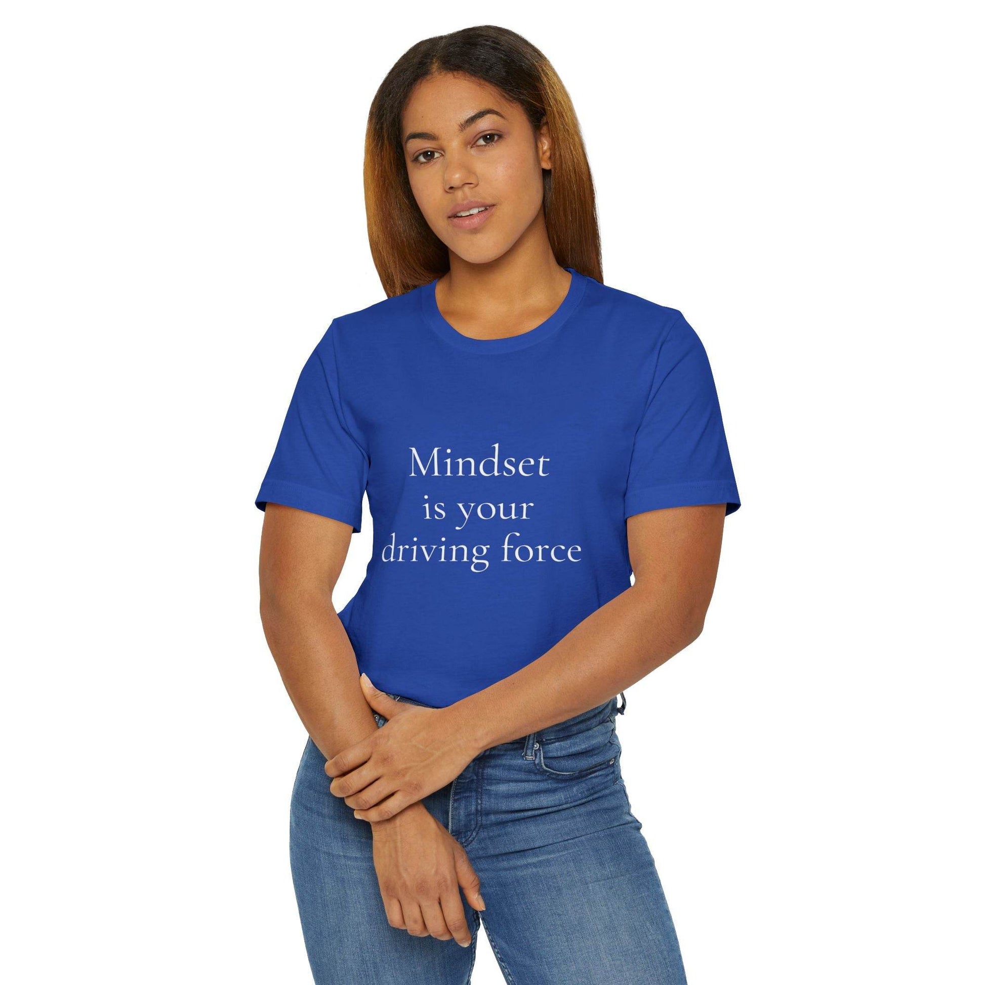 Inspirational Unisex Jersey T-Shirt - Mindset Vibe - The Dreamer's Bookshop.