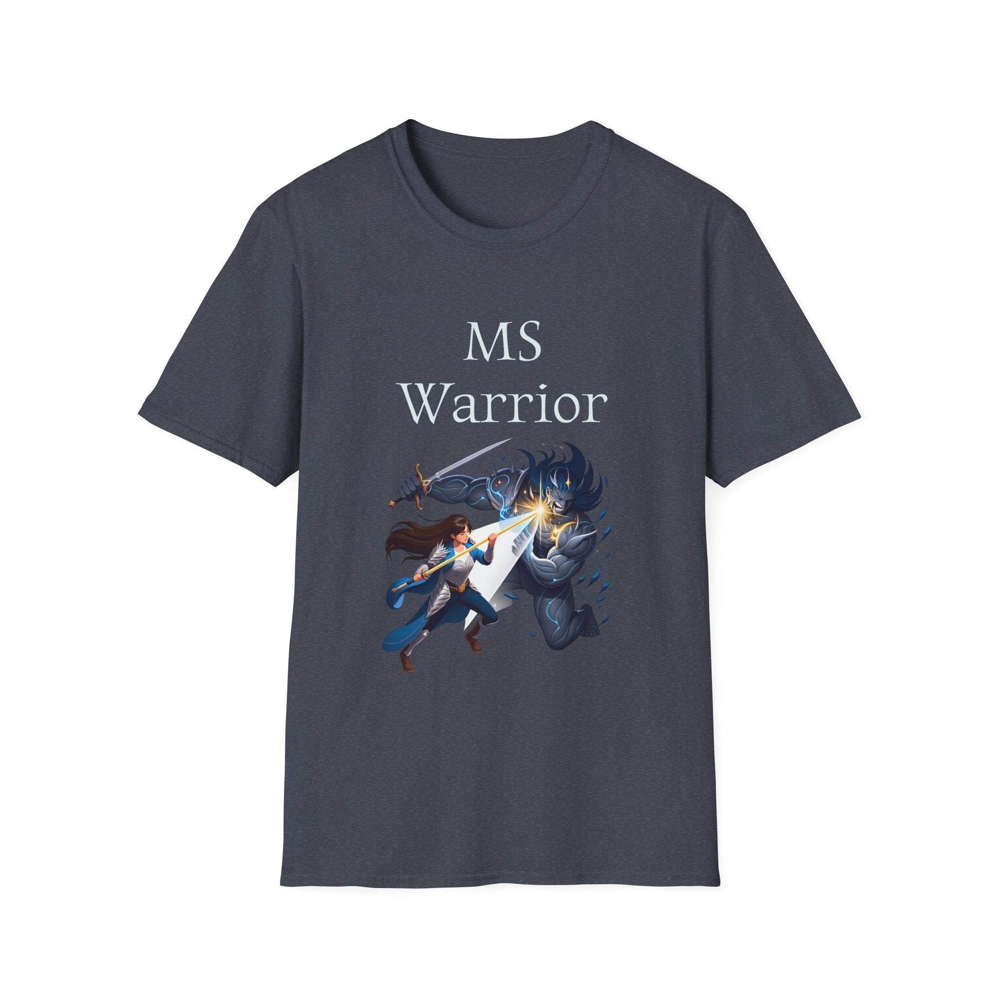 M.S. Warrior Unisex Softstyle T-Shirt - Empowering Battle for Women's Health - The Dreamer's Bookshop.