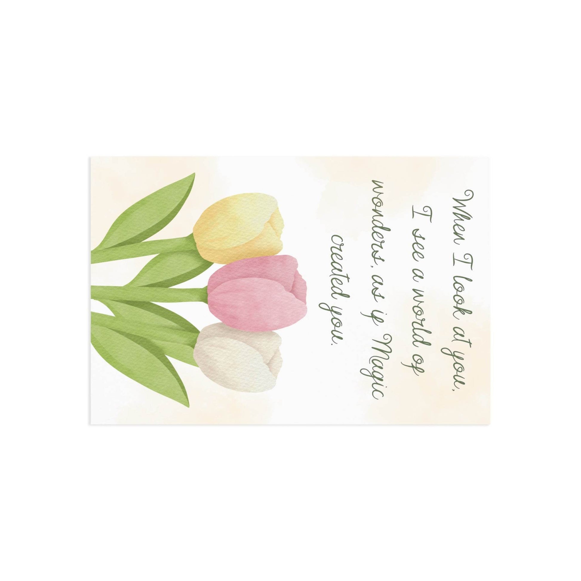 The Dreamer's Bookshop Affection "When I Look" Art Print Card - The Dreamer's Bookshop.