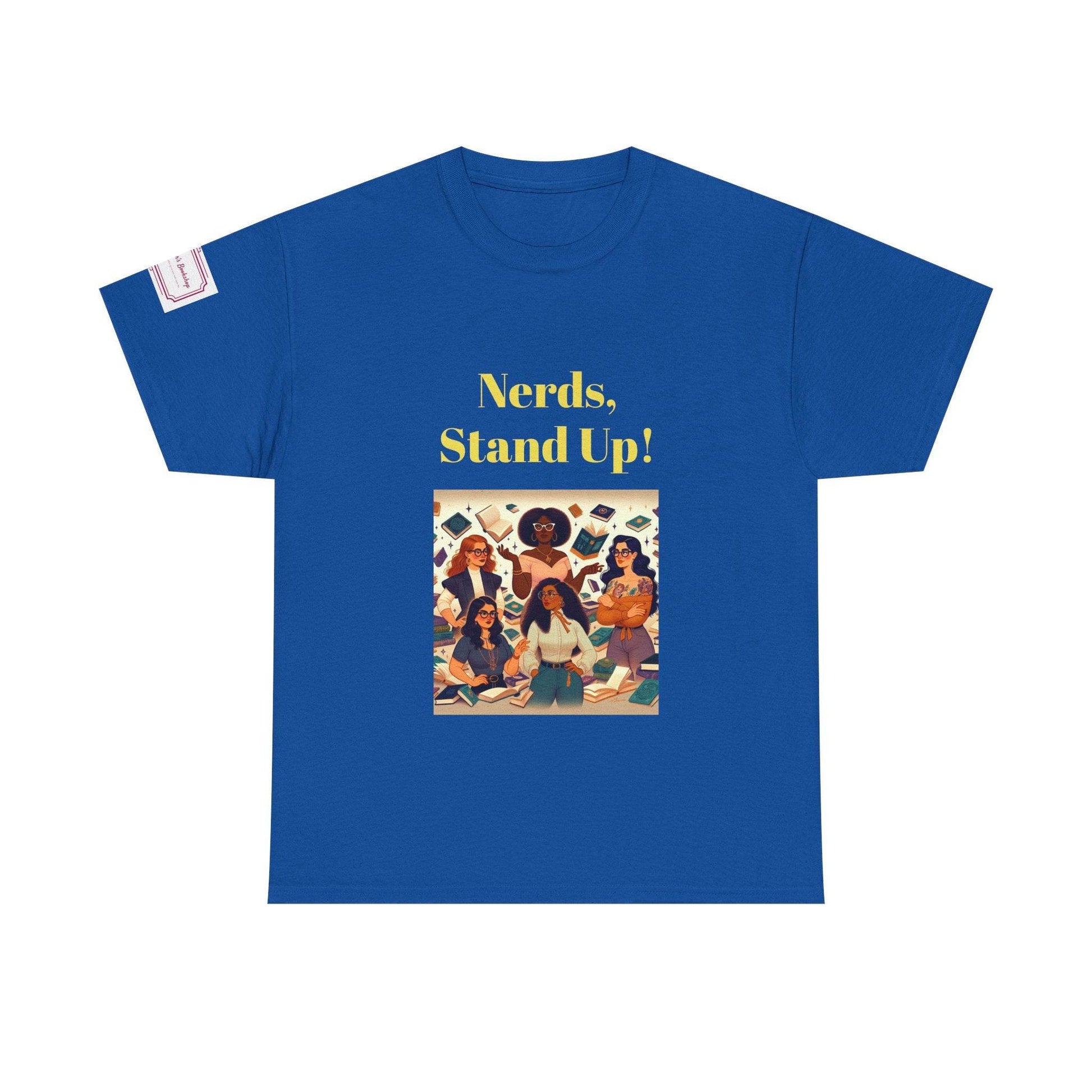 Nerds Stand Up - Graphic Unisex Heavy Cotton Tee - Book Lovers - The Dreamer's Bookshop.