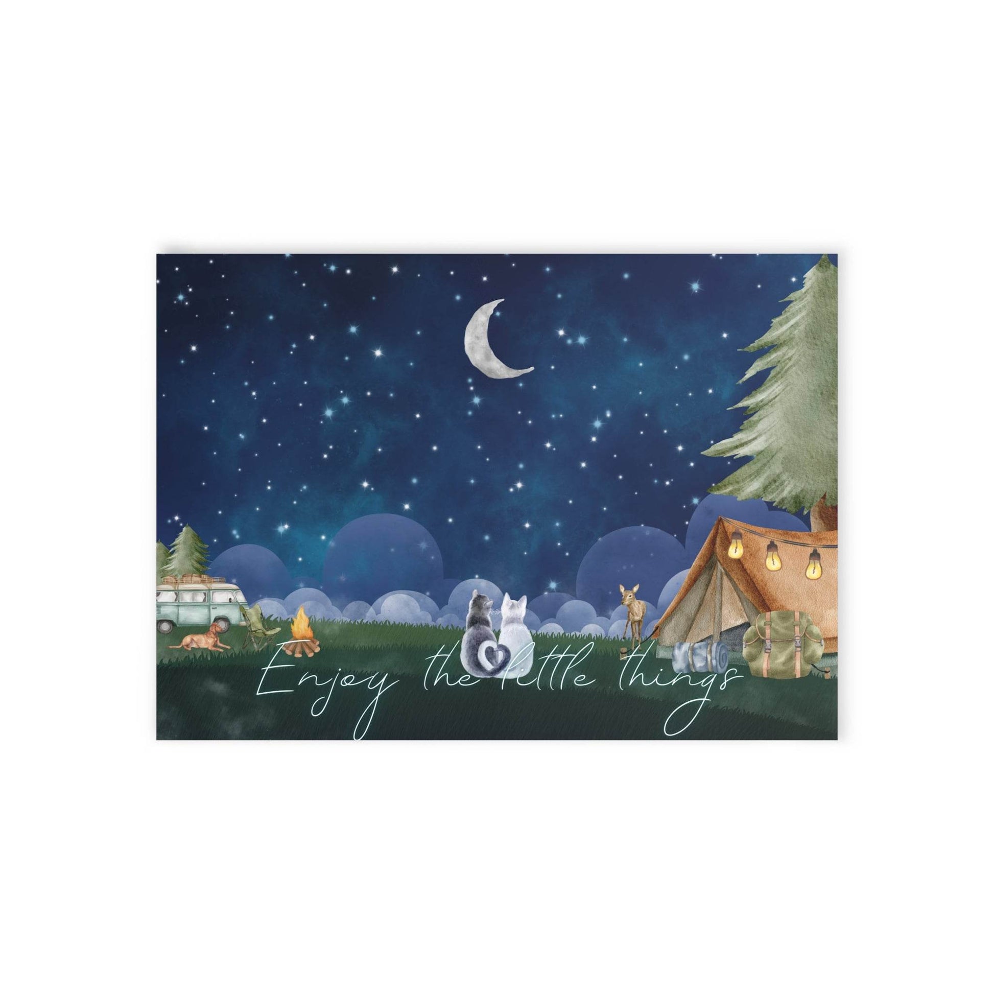 The Dreamer's Bookshop "Camping" Enjoy the Little Things Card - The Dreamer's Bookshop.